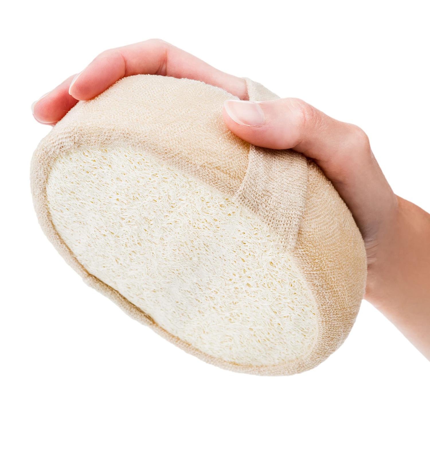 K-Pro Luffa Sponge | Natural Loofah Shower Sponge for Body & Face Wellness - International Shipping Available - Buy Online on GoSupps.com