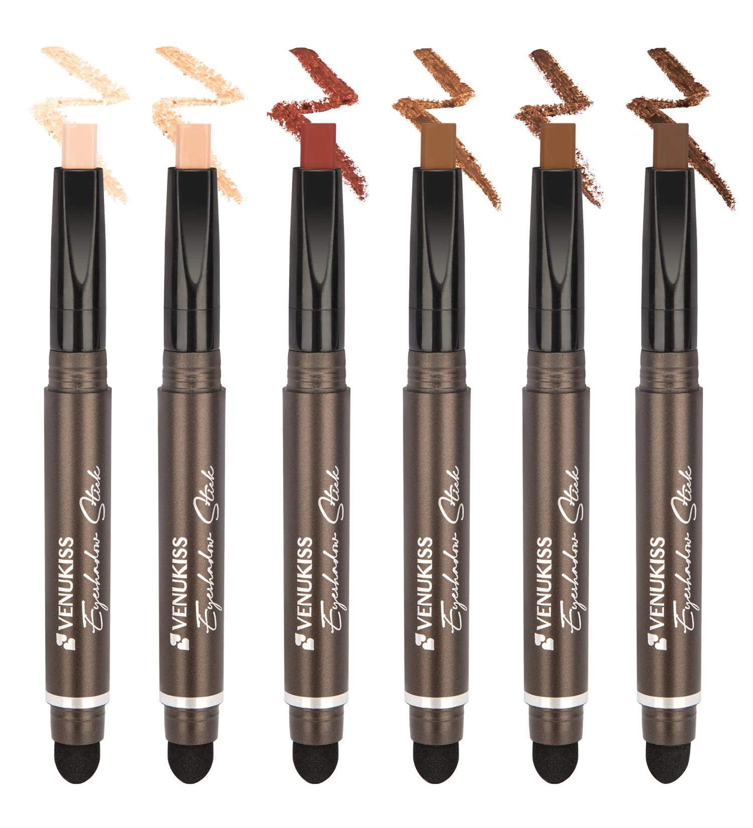VenuKiss 6 PCS Matte Naked Eyeshadow Stick Set - Waterproof & Long Lasting Natural Makeup Pencil Kit - Buy Online on GoSupps.com