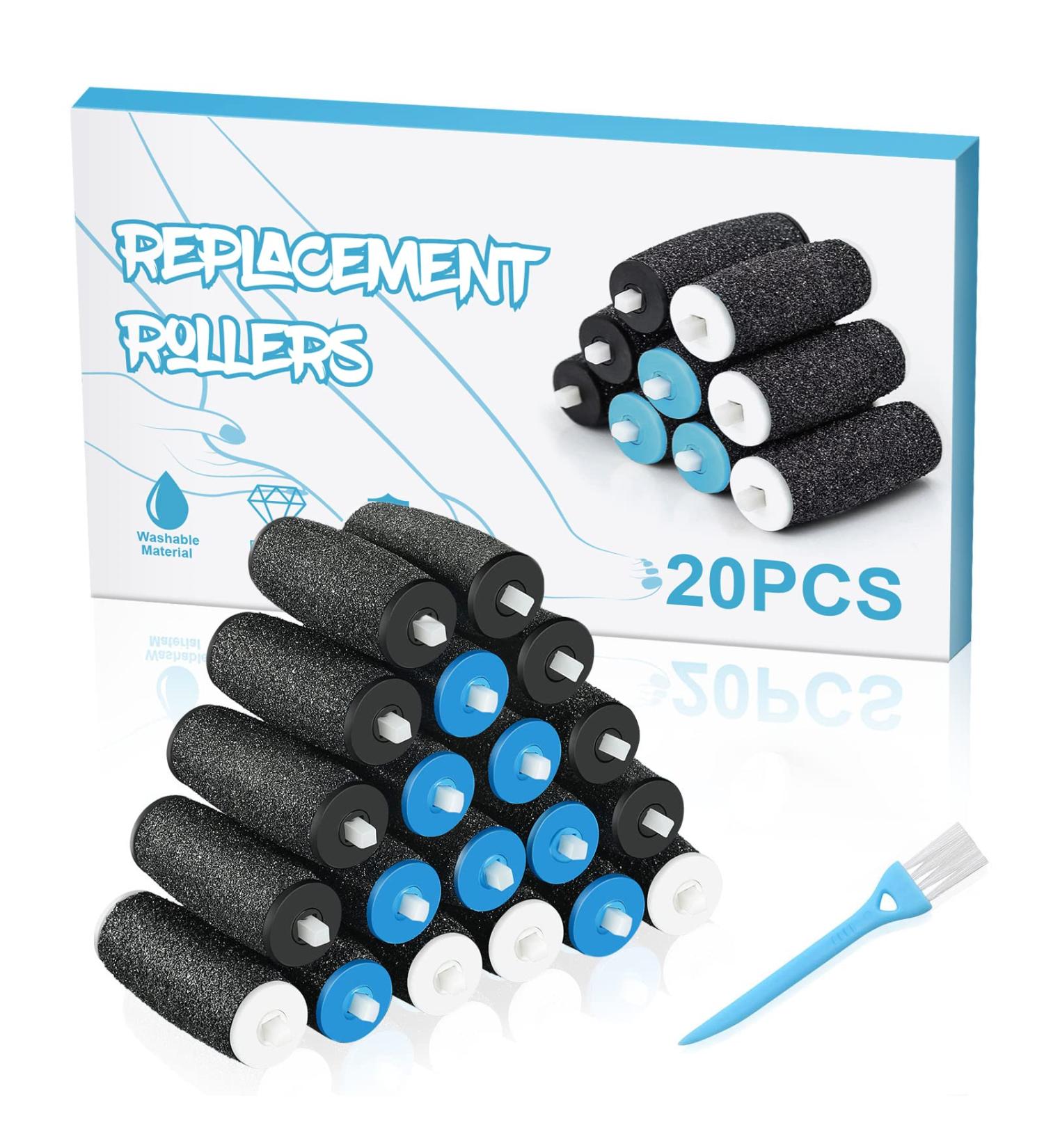 Pedi Replacement Rollers Compatible with Amope Pedi Perfect Refills - 5/10/20Pcs for Electronic Foot File - Foot Scrubber Callus Remover Rollers - Buy Online on GoSupps.com