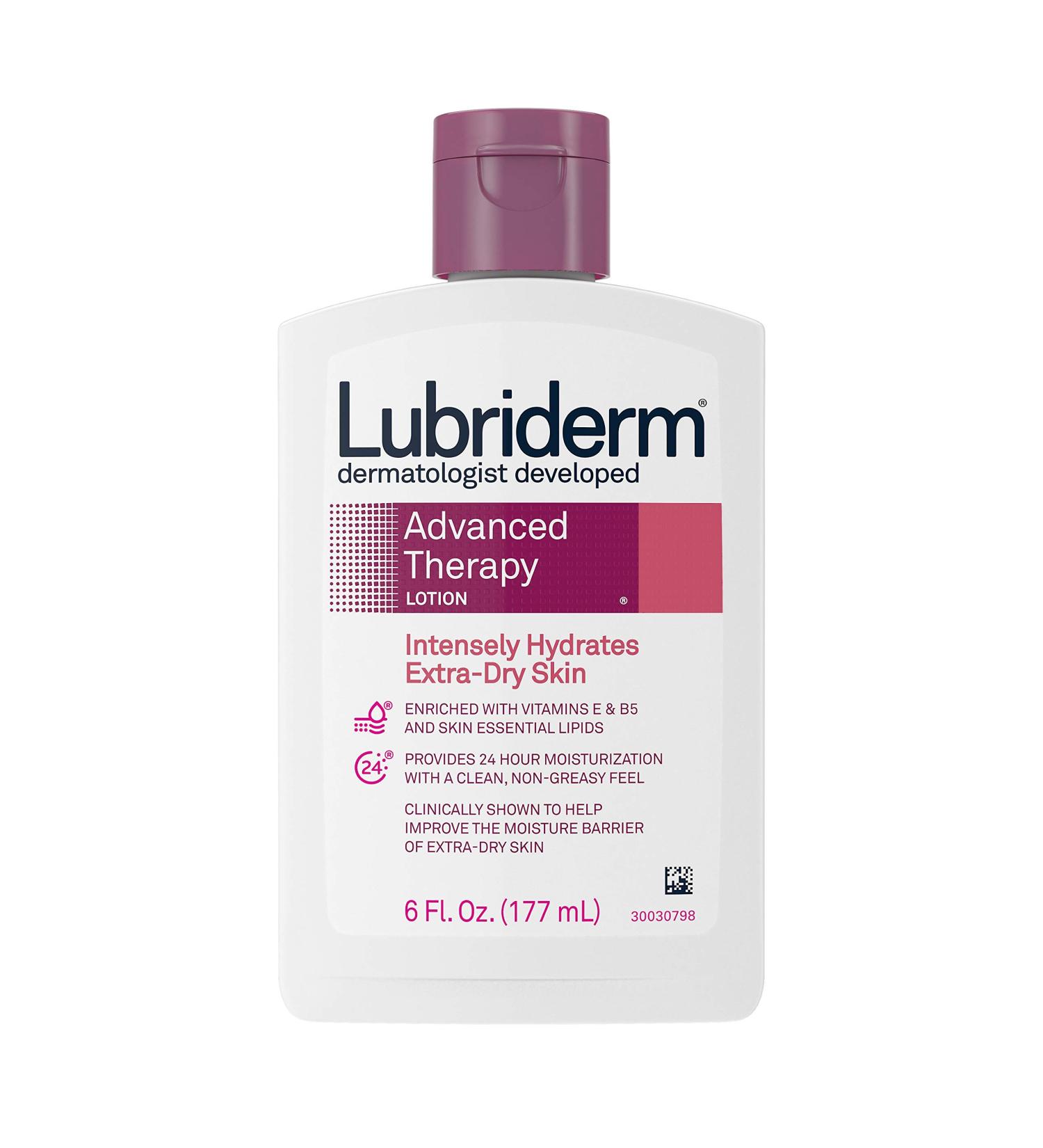 Lubriderm Advanced Therapy Moisturizing Lotion with Vitamins E and B5 Deep Hydration for Extra Dry Skin Non-Greasy Formula 6 fl. oz ( Pack of 10) - Buy Online on GoSupps.com