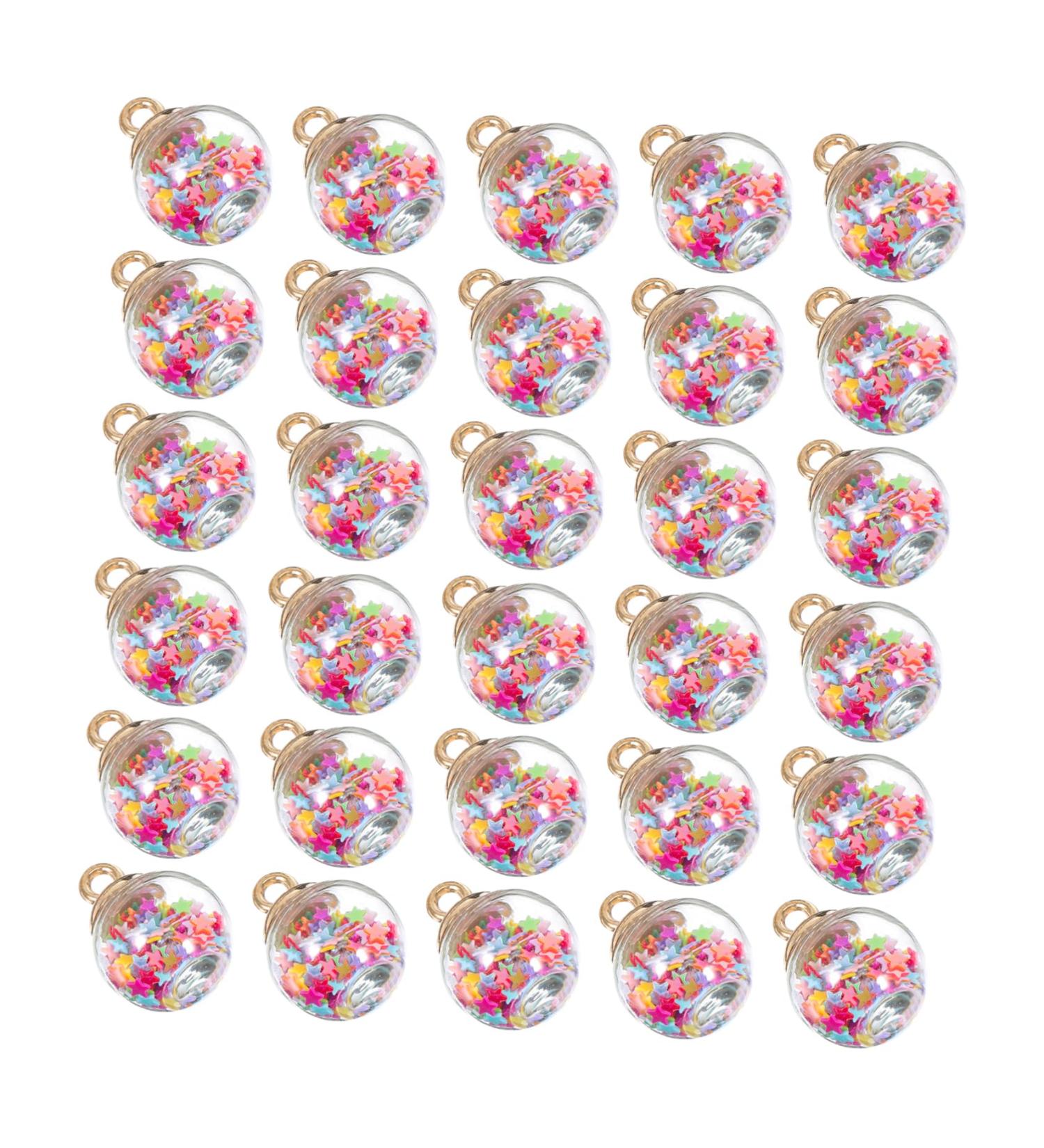 Buy Kombiuda 30-Pack Mini Sequin Christmas Tree Balls | Glass & Plastic Holiday Decorations for Festive Flair - Buy Online on GoSupps.com
