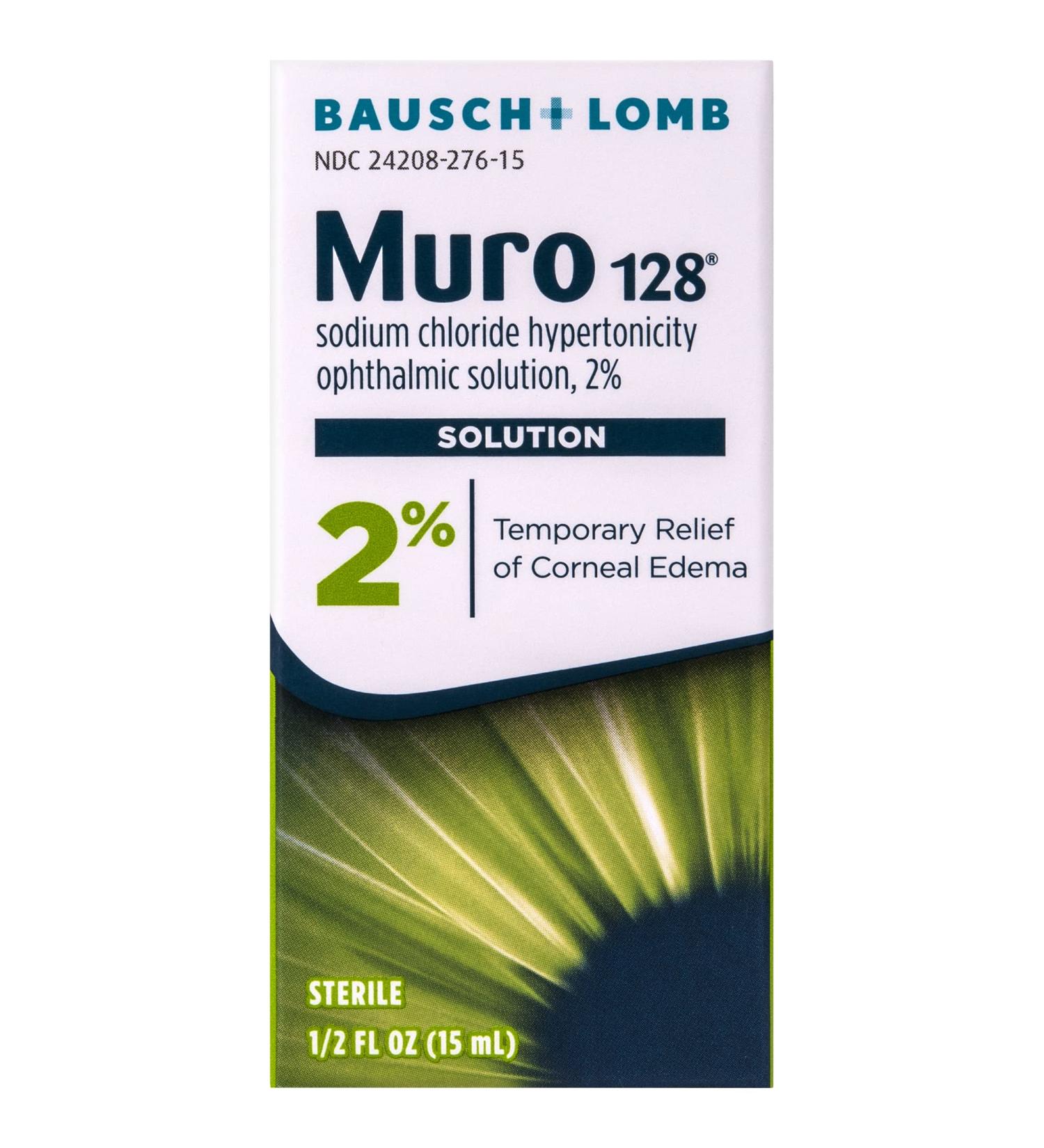 Muro 128 Eye Drops - 2% Solution for Corneal Edema Relief | 0.5 Fl Oz (15mL) - Fast International Shipping - Buy Online on GoSupps.com