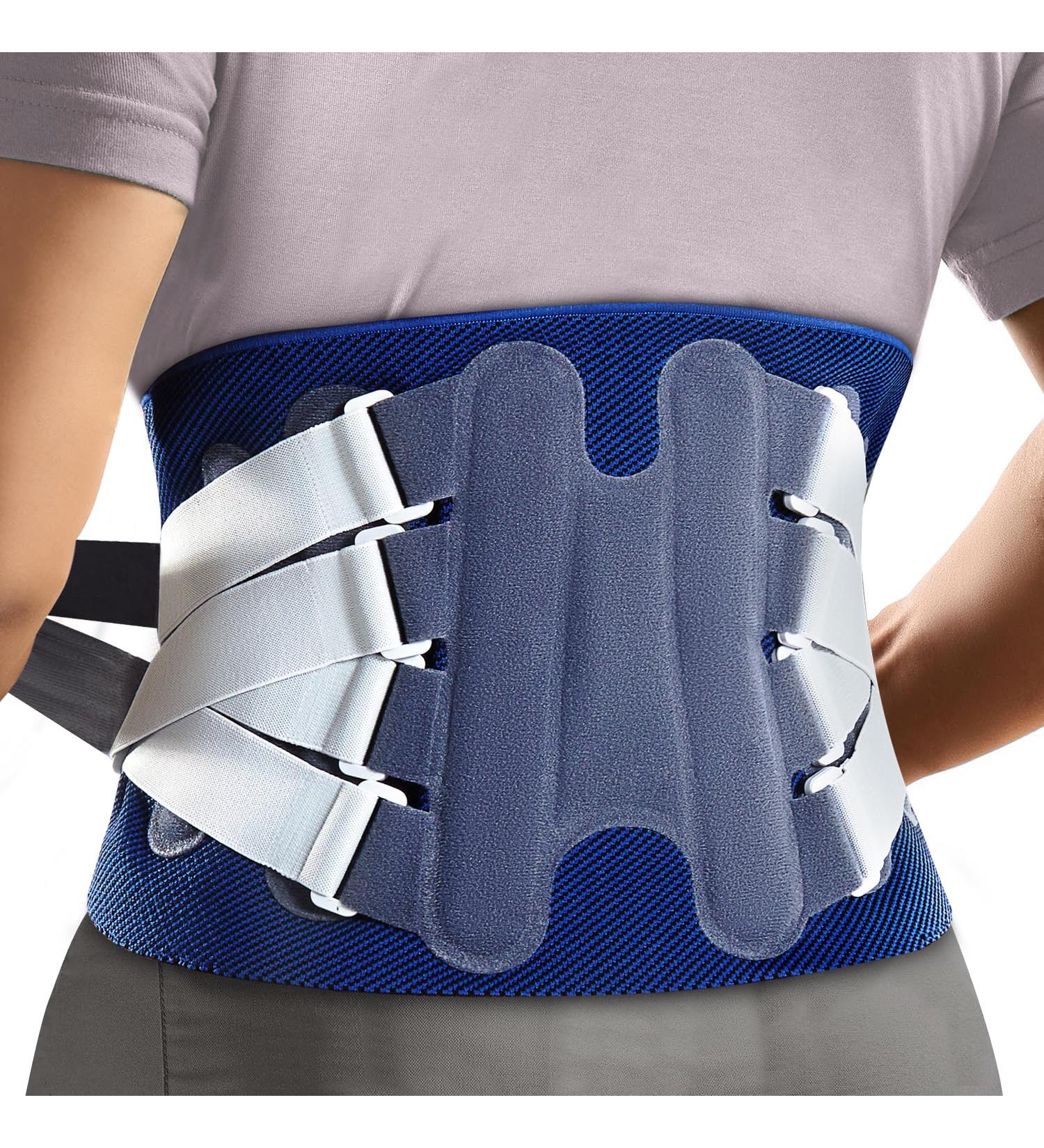 NEENCA Adjustable Back Support Brace - Lumbar Pain Relief Spring Stabilizers for Injury & Herniated Disc - FSA/HSA Approved - XXX-Large Multicolor - Buy Online on GoSupps.com