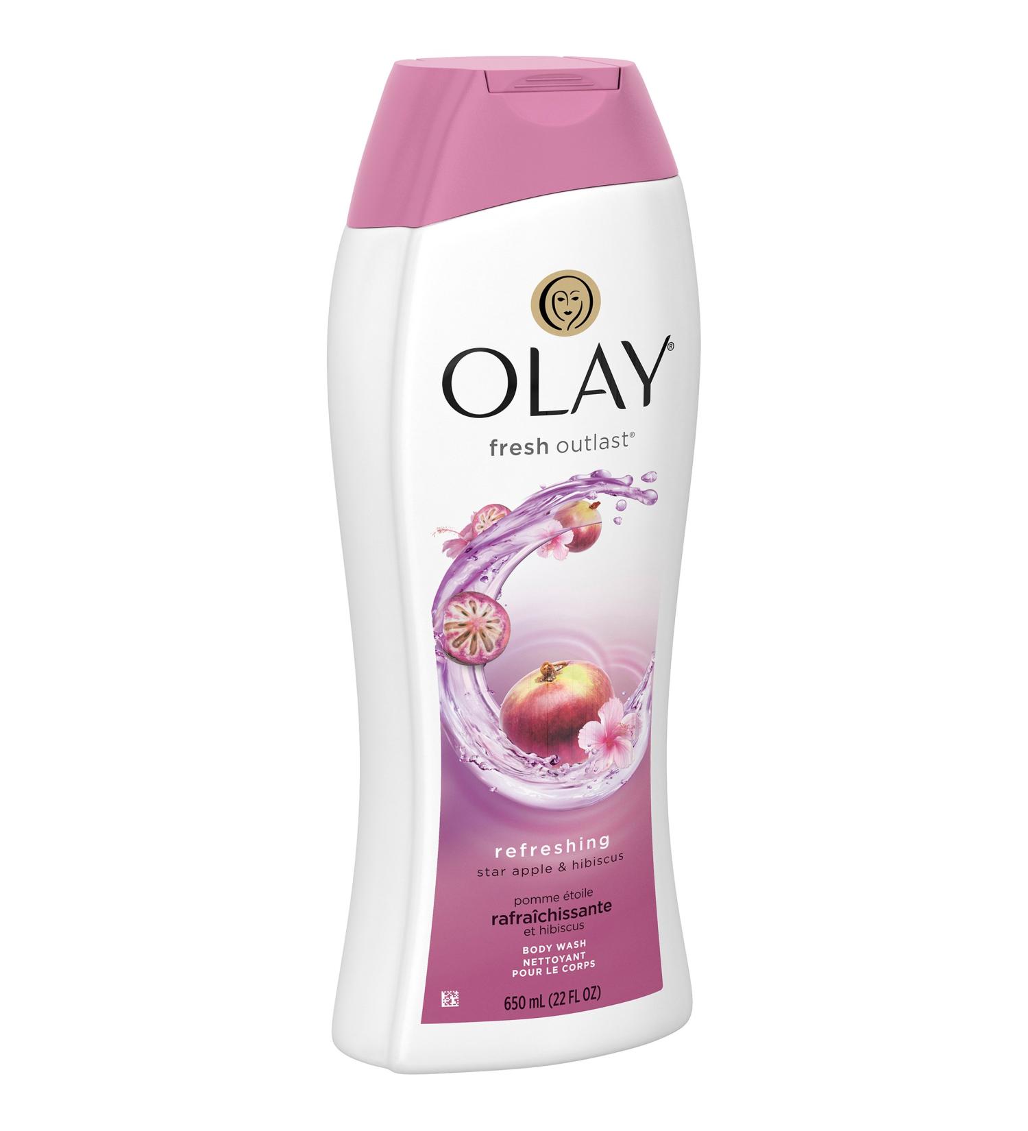 Olay Fresh Outlast Body Wash - Star Apple & Hibiscus 22 oz | Best International Shipping Available - Buy Online on GoSupps.com