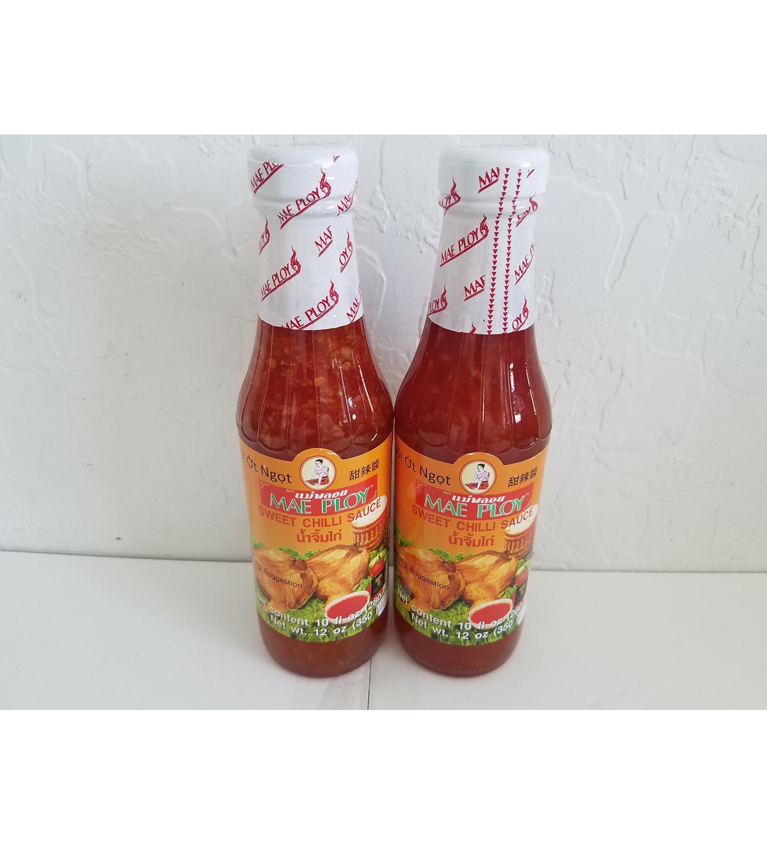 Mae Ploy Sweet Chili Sauce 12oz Bottle - Pack of 2 | Authentic Thai Condiment - Buy Online on GoSupps.com