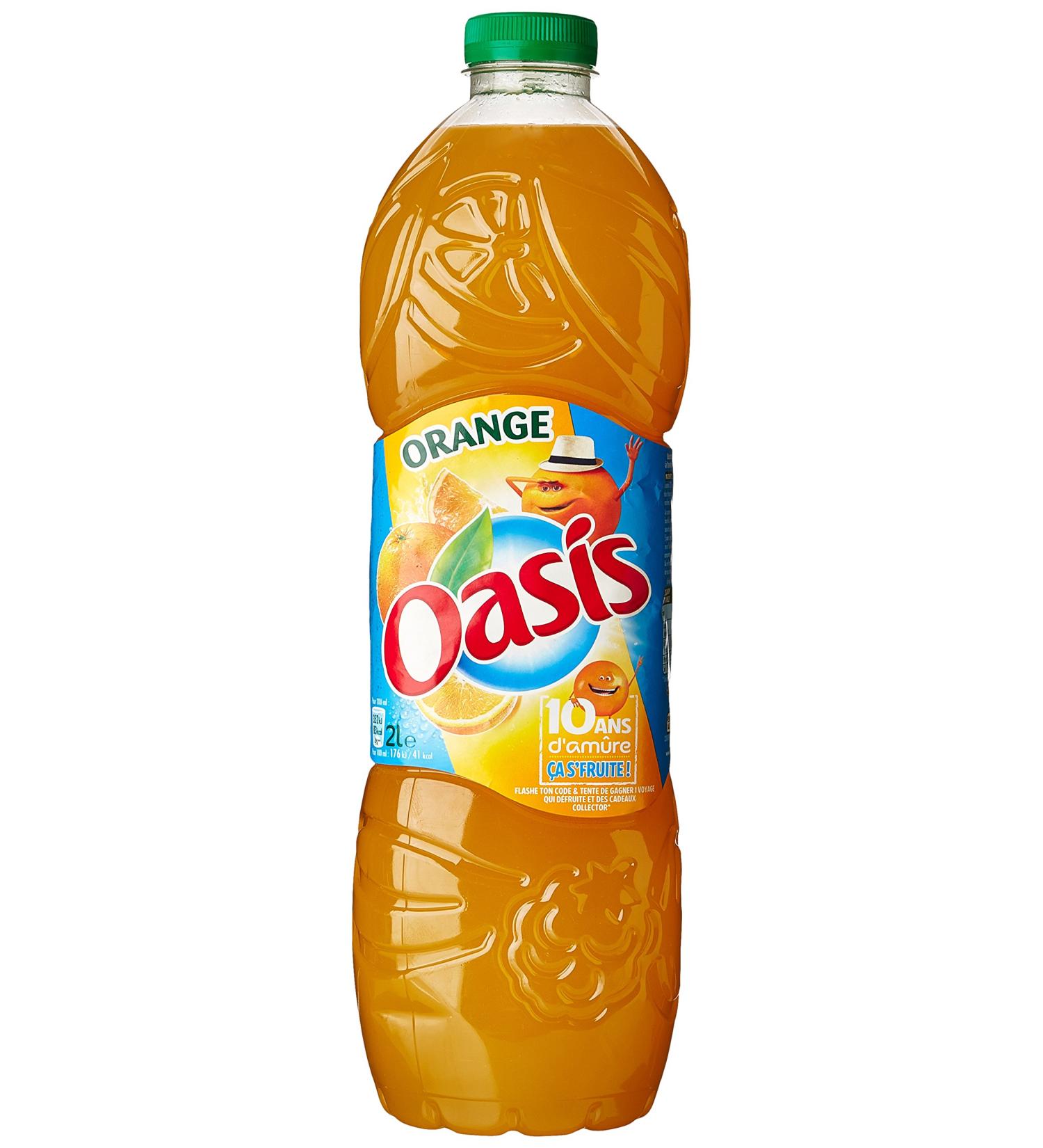 Oasis Fruit Drink with Spring Water Orange Flavor 2L - Buy Online on GoSupps.com