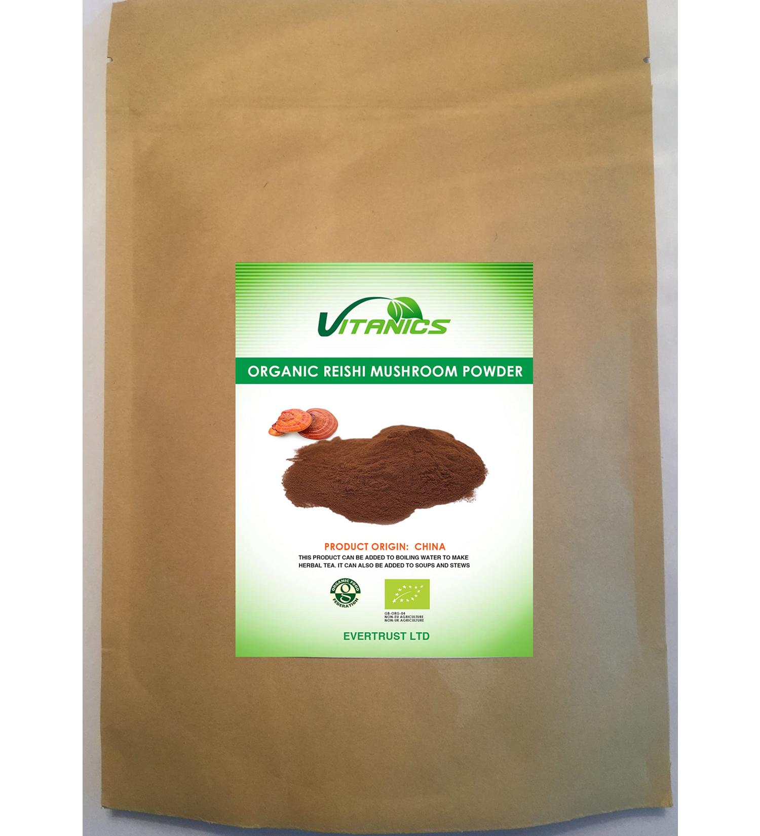 Vitanics Organic Reishi Mushroom Powder (200g)