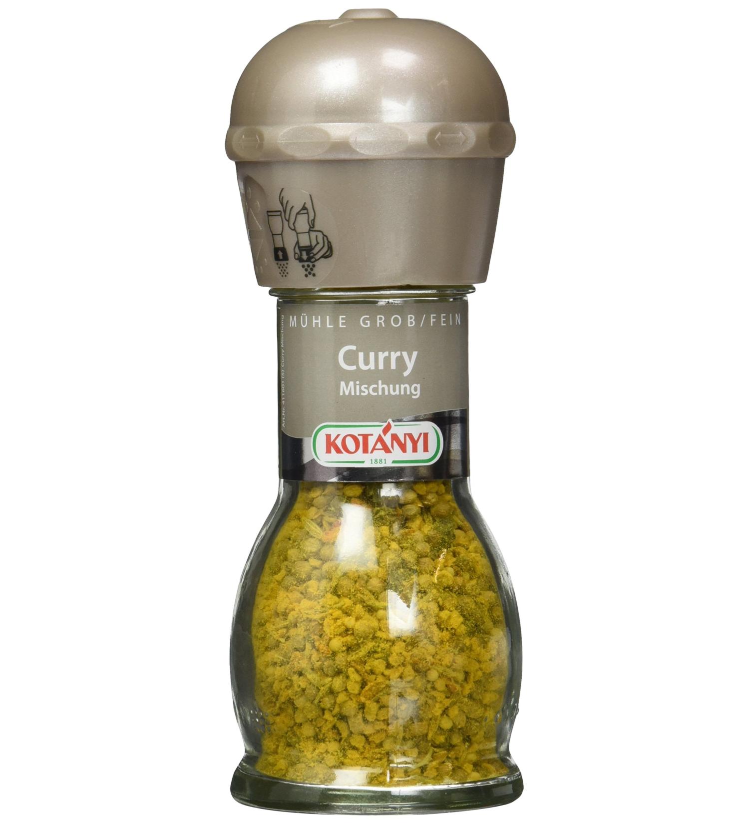 Kotanyi Curry Mix Mill 2-Pack (90g) - Authentic Flavor for International Cooking | Premium Curry Spice Blend - Buy Online on GoSupps.com