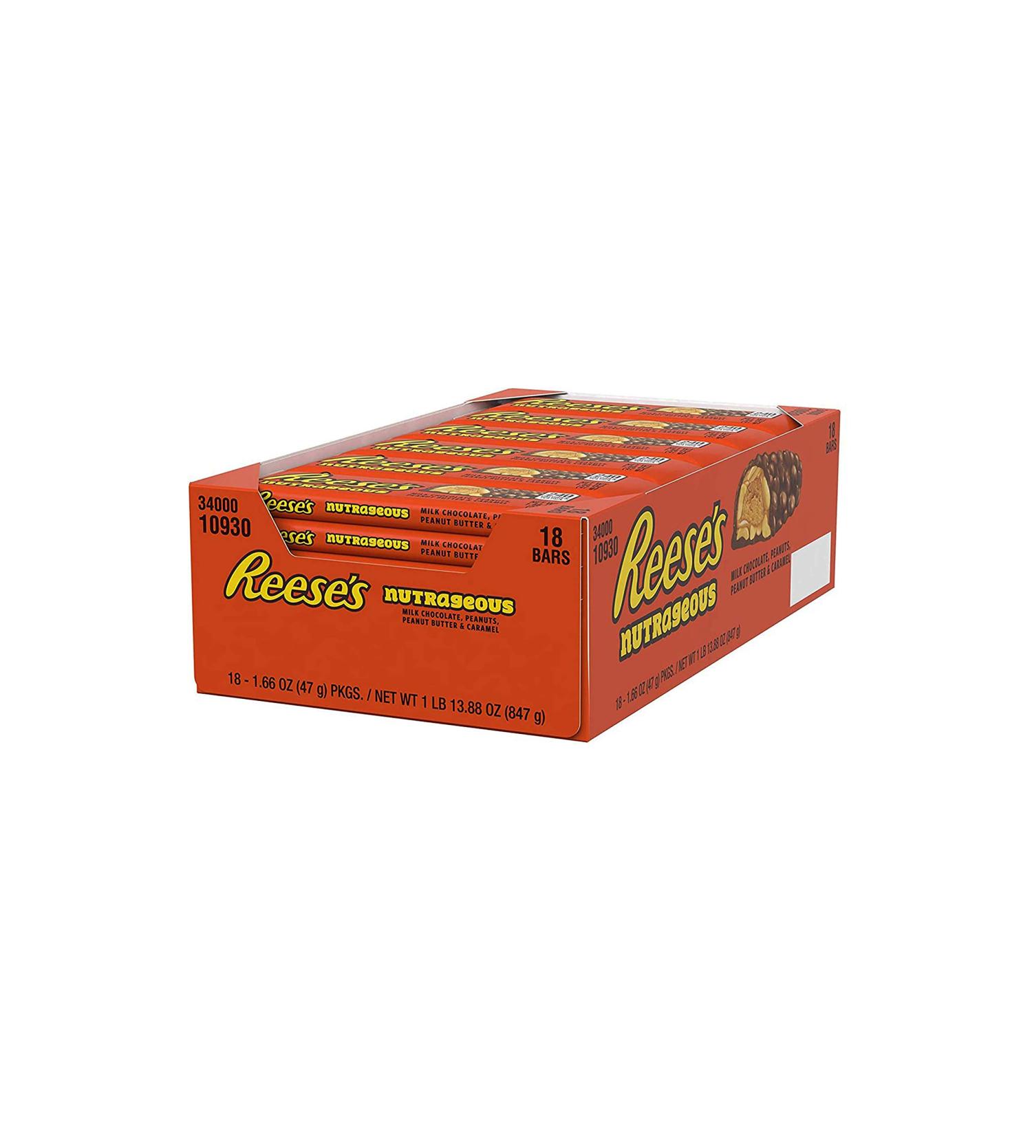 Nutrageous Chocolate Peanut Butter Candy Bars - 18 Count | 2020 Version | Buy Internationally Online - Buy Online on GoSupps.com