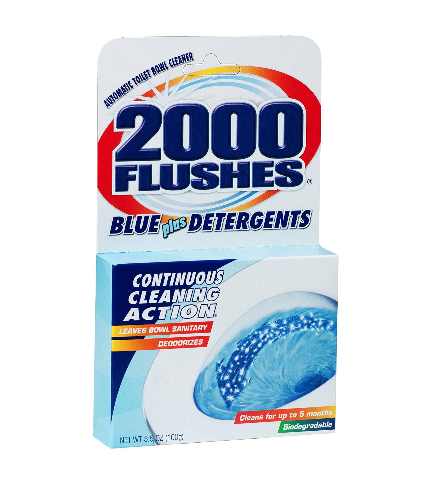 2000 FLUSHES - 201020 2000 Flushes Blue Plus Detergents Automatic Toilet Bowl Cleaner 3.5 OZ