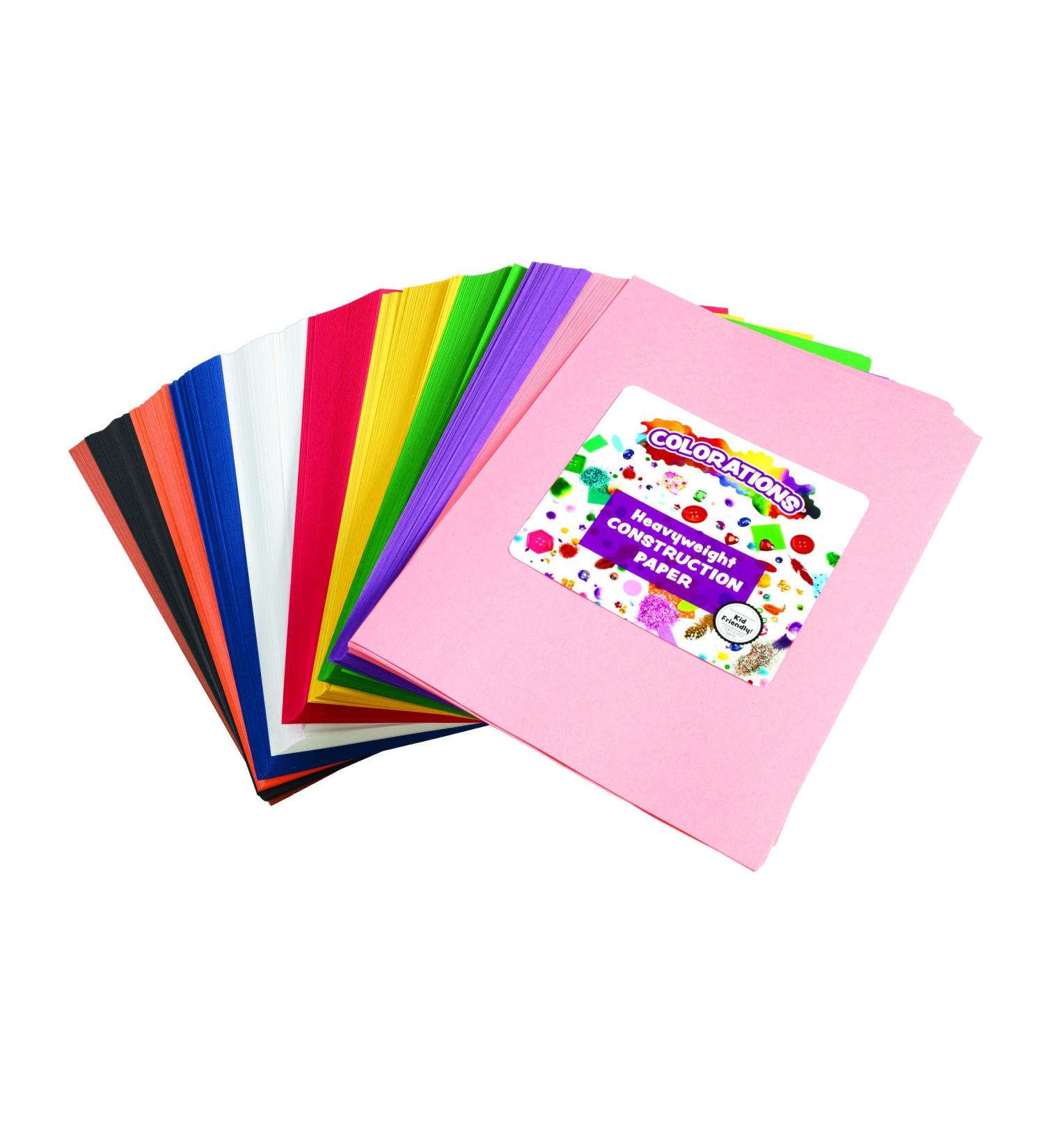 Colorations Color Construction Paper Smart Pack - 600 Sheets Assorted Colors for Drawing, Crafting, and Classroom Supplies - Buy Online on GoSupps.com