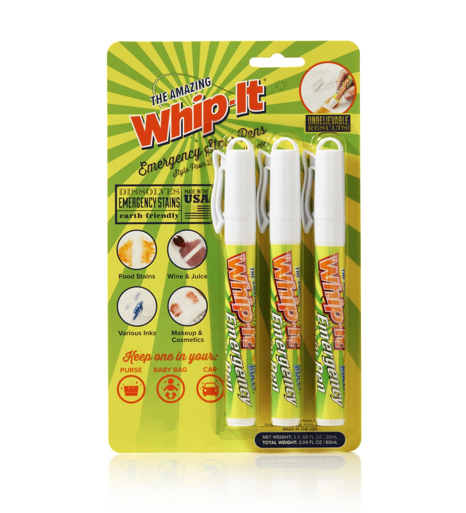 Whip-It Emergency Stain Removing Pens (3 PACK)