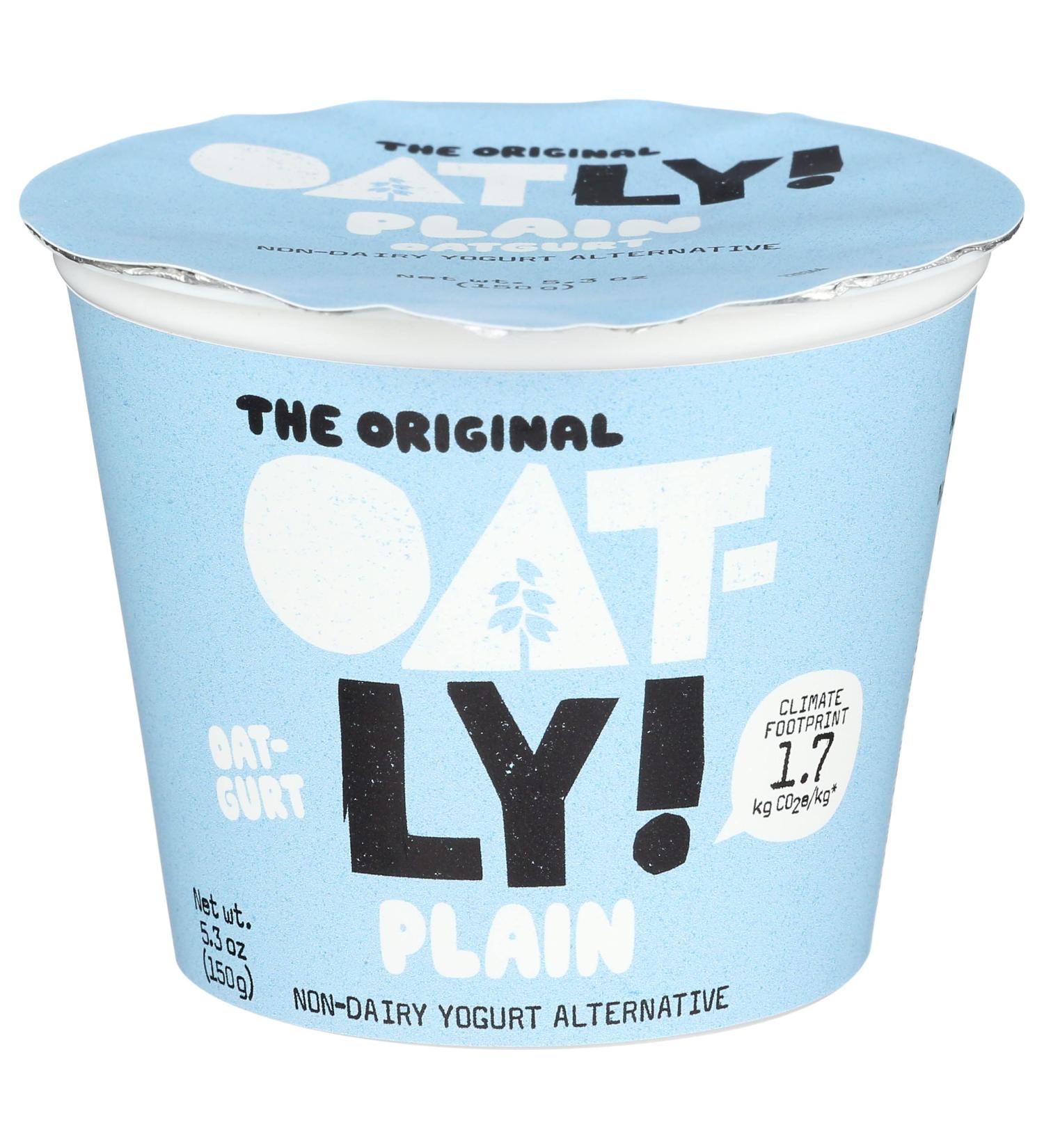 Oatly Plain Oatgurt 5.3 OZ - Dairy-Free Yogurt Alternative - Buy Online on GoSupps.com