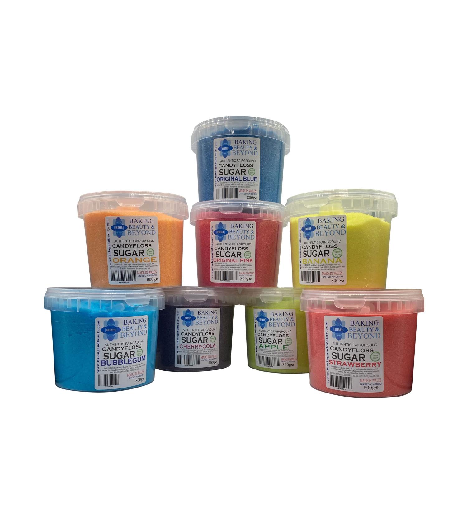 Baking Beauty and Beyond 800g Premium Vanilla Flavour Cotton Candy Floss Sugar - Natural Ingredients for Every Occasion - Buy Online on GoSupps.com