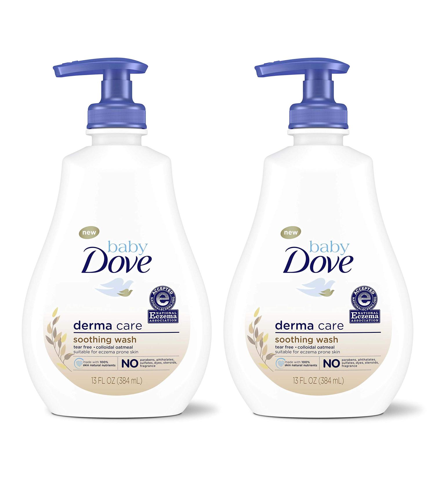 Dove Soothing Baby Body Wash - 13oz (Pack of 2), Fragrance-Free, Gentle on Delicate Skin, Paraben & Phthalate-Free - Buy Online on GoSupps.com