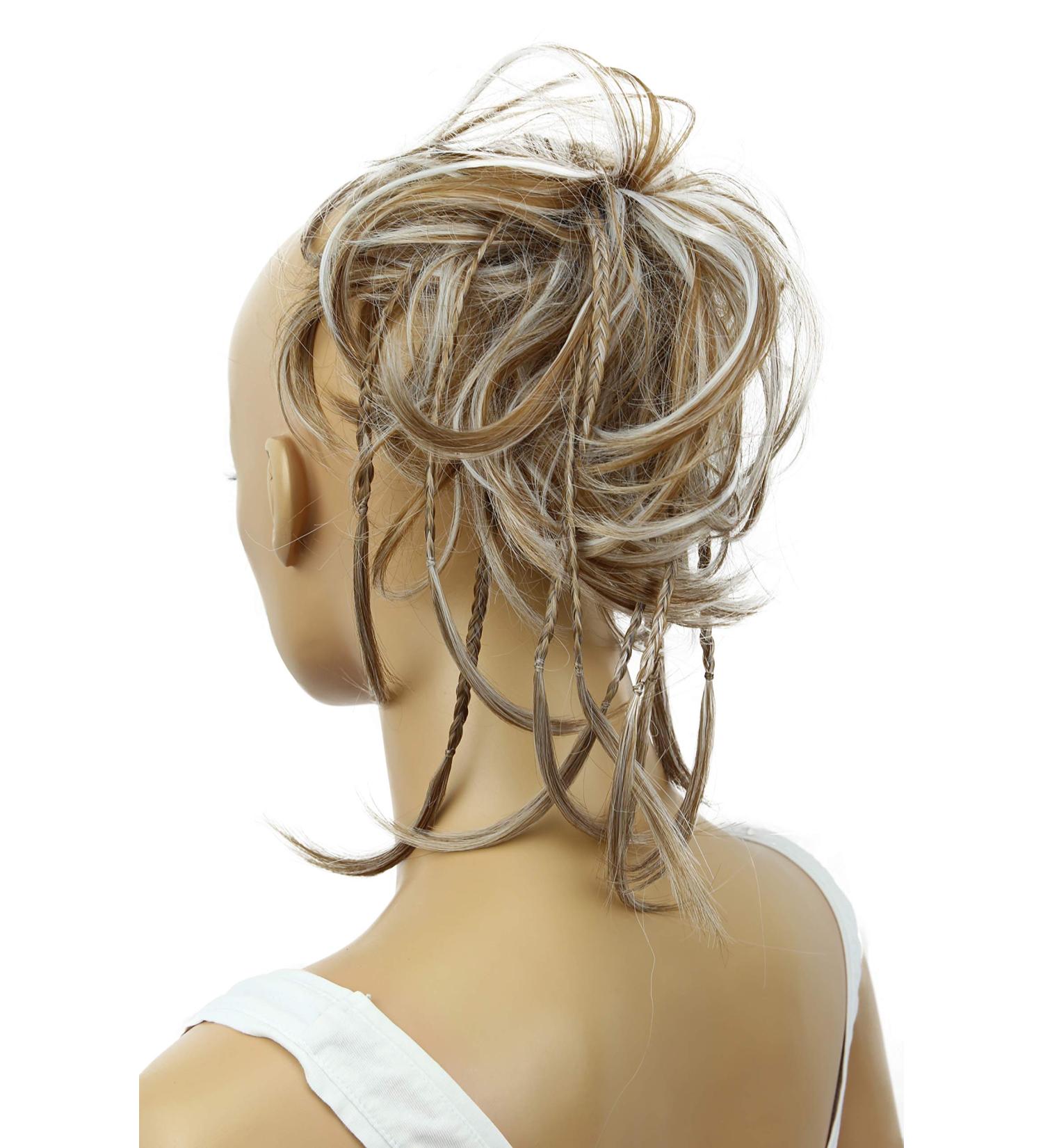 CAISHA XXL Hair Part Hair Tie - Daisy Dutt Updos Braided Wavy Synthetic Fiber Heat-Resistant Light Brown Gray Mix - Perfect for International Shipping - Buy Online on GoSupps.com