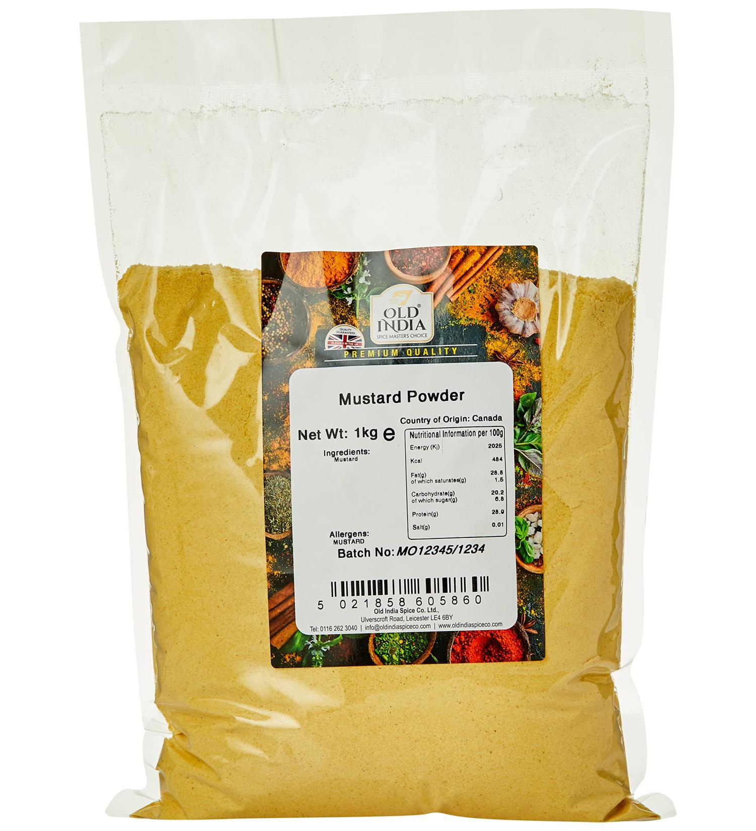 Old India Mustard Powder 1kg - Premium Quality Spice for Cooking - Buy Online on GoSupps.com