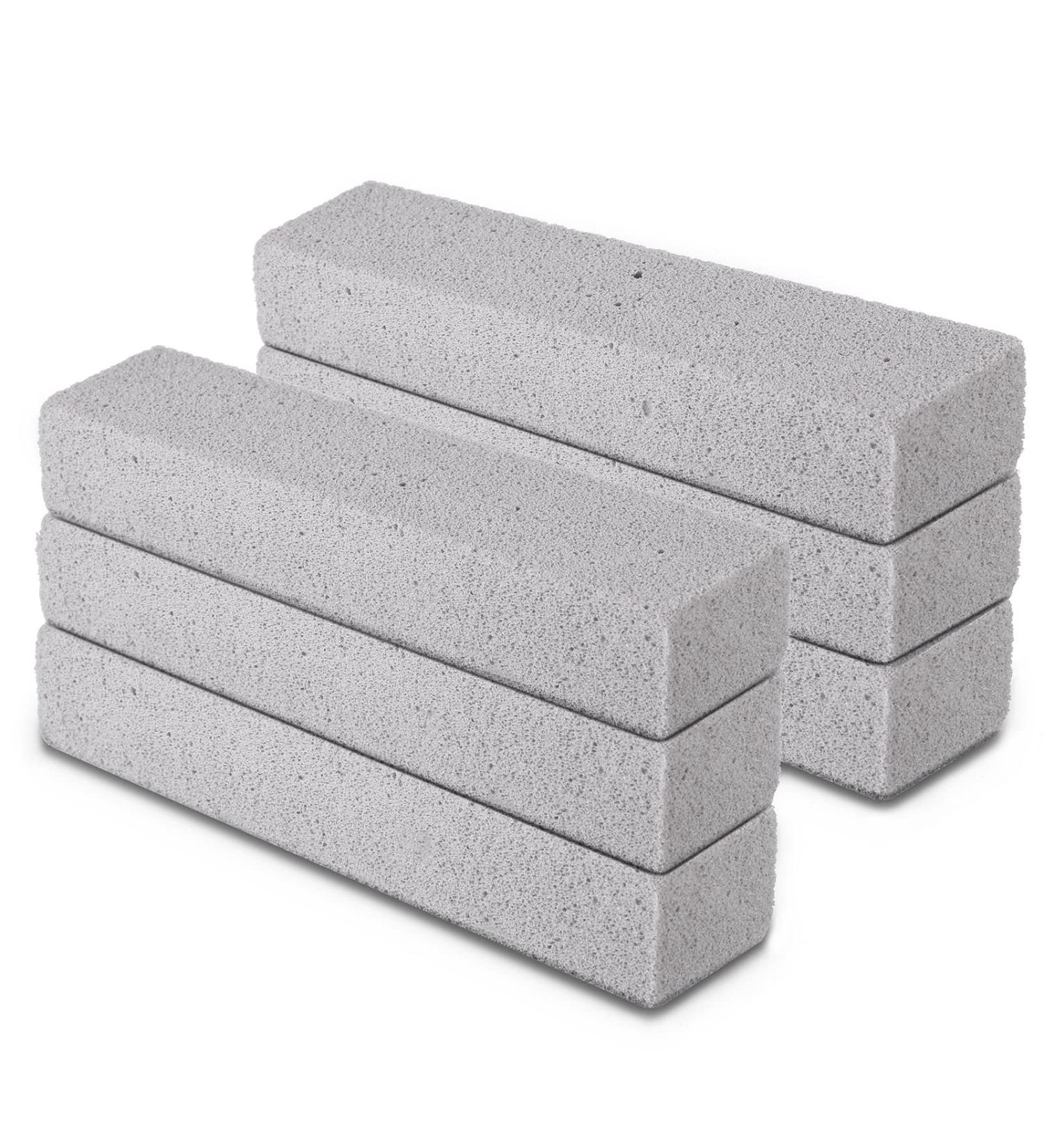 6-Piece Pumice Stone Toilet Cleaner Set - Powerful Urine Stone Remover & Tile Cleaner - Eco-Friendly Bimsstein for Efficient Bathroom Cleaning - Buy Online on GoSupps.com