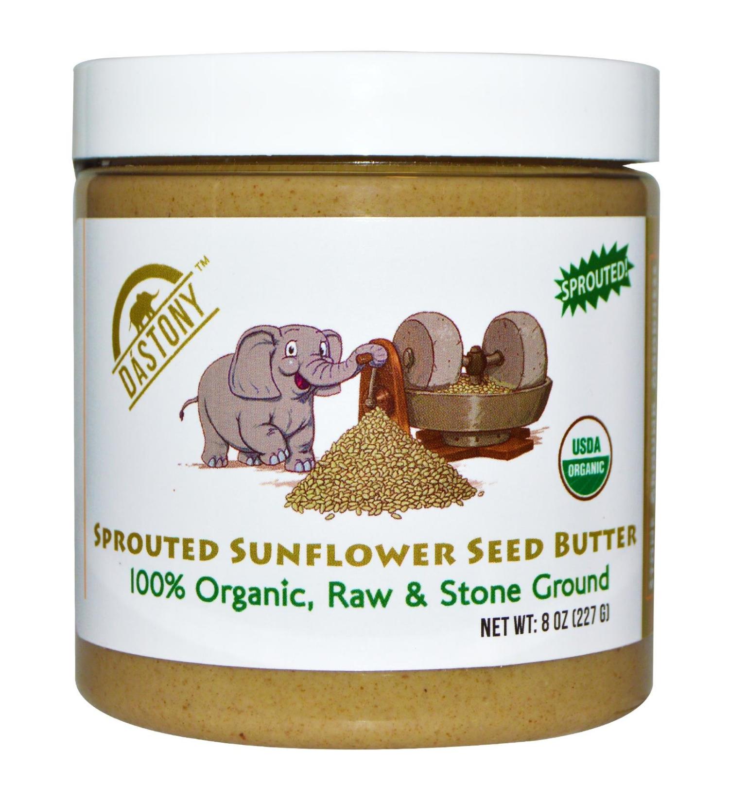 Dastony Organic Sprouted Sunflower Seed Butter 8 oz (227 g)