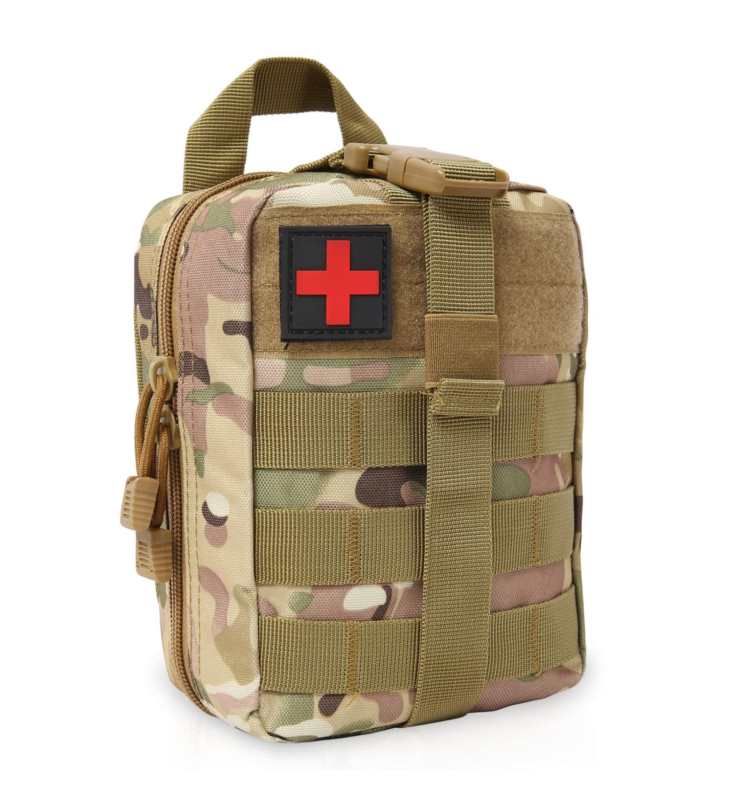 Shop Bituor Tactical First Aid Pocket Bag - Waterproof Molle EMT Pouch for Outdoor Camping & Adventure (Camo Brown) - Buy Online on GoSupps.com