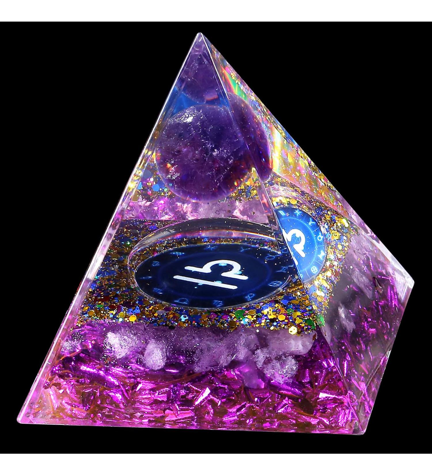 XIANNVXI Libra Amethyst Crystal Tower - Positive Energy and Luck | Spiritual Healing Gift for Libras | Meditation and Reiki - Buy Online on GoSupps.com