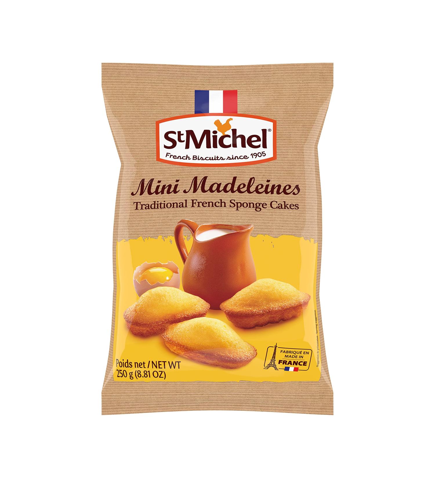 St Michel Mini Madeleines Traditional French Sponge Cakes 250g - Buy Online on GoSupps.com