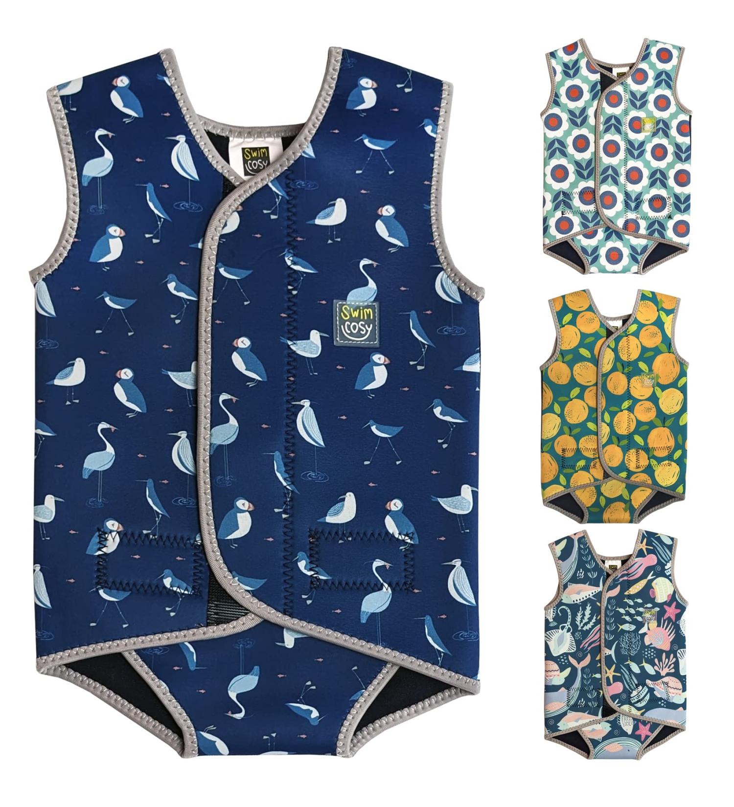 Swim Cosy Baby/Toddler Wetsuit Vest UPF50 - Neoprene Wrap Design Boys/Girls 0-3 years - Fun Prints SMALL 0-6 Months - Buy Online on GoSupps.com