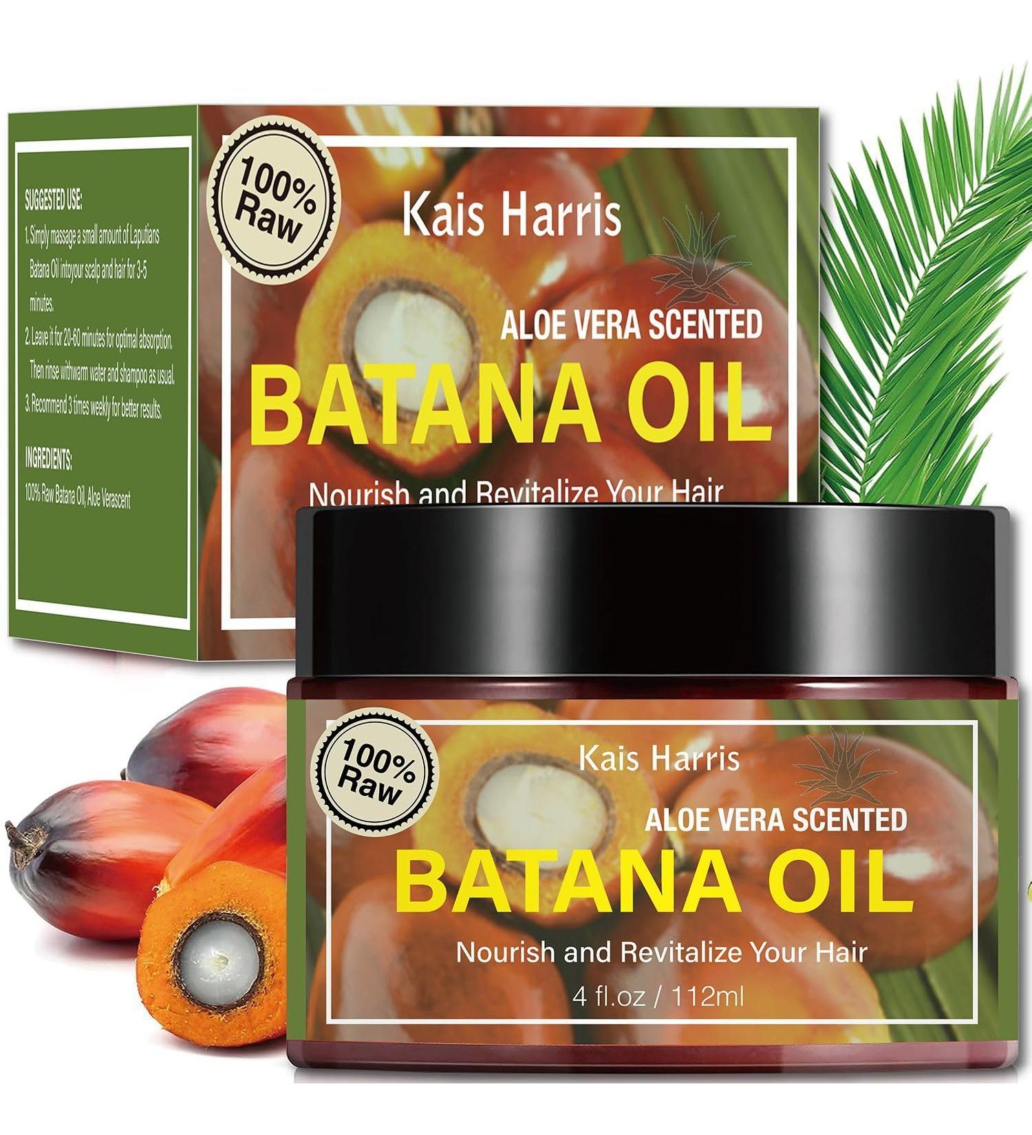 Pure Batana Oil for Hair Growth - Organic Raw & Veganic Hair Growth Oil for Dry Damaged Hair - Eliminate Split Ends Enhance Thickness Prevent Hair Loss - (112ml) - Buy Online on GoSupps.com