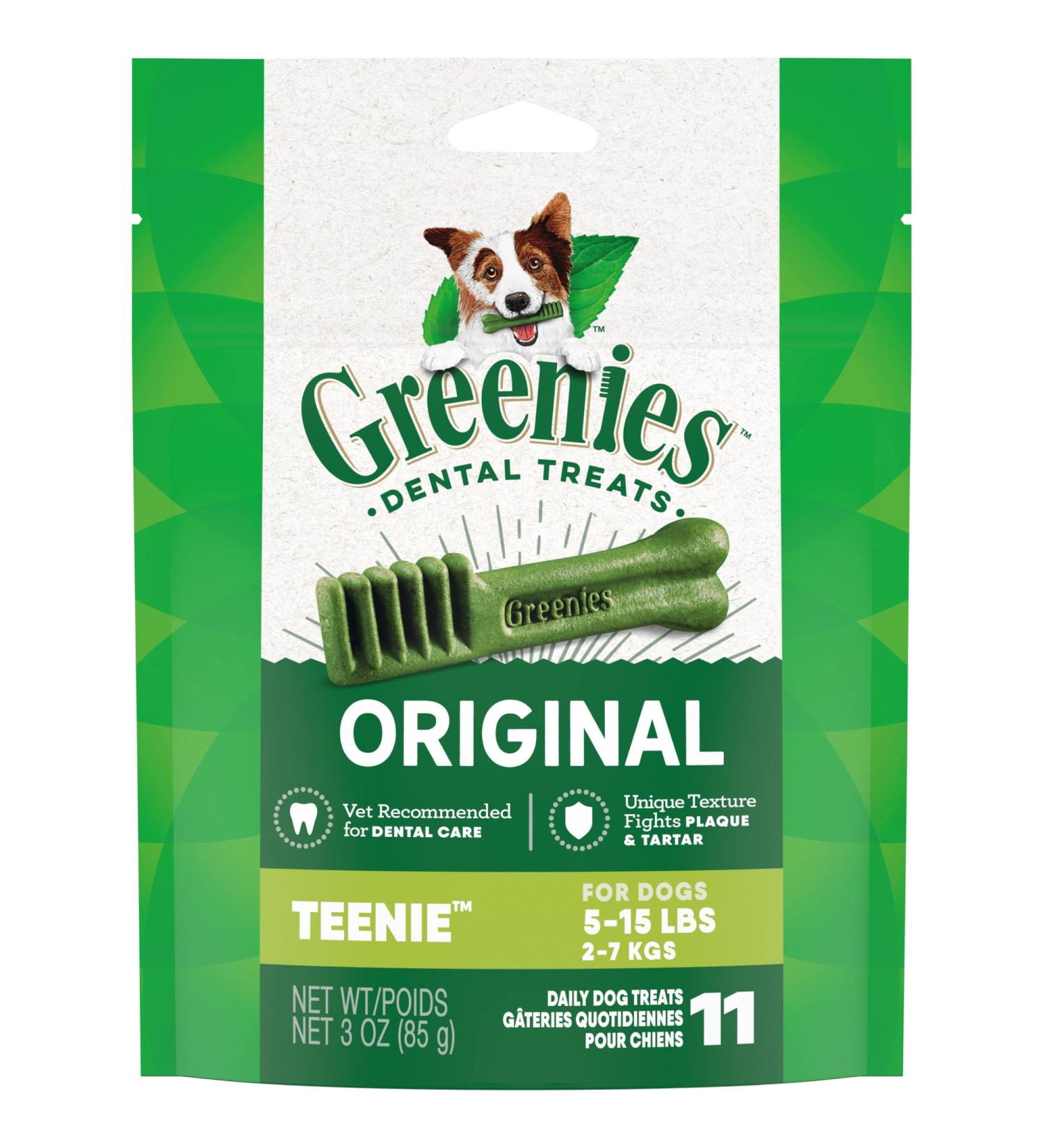 Greenies Original Teenie Dental Dog Treats for Small Dogs (5-15 lbs) - Natural Health Care - Buy Online on GoSupps.com