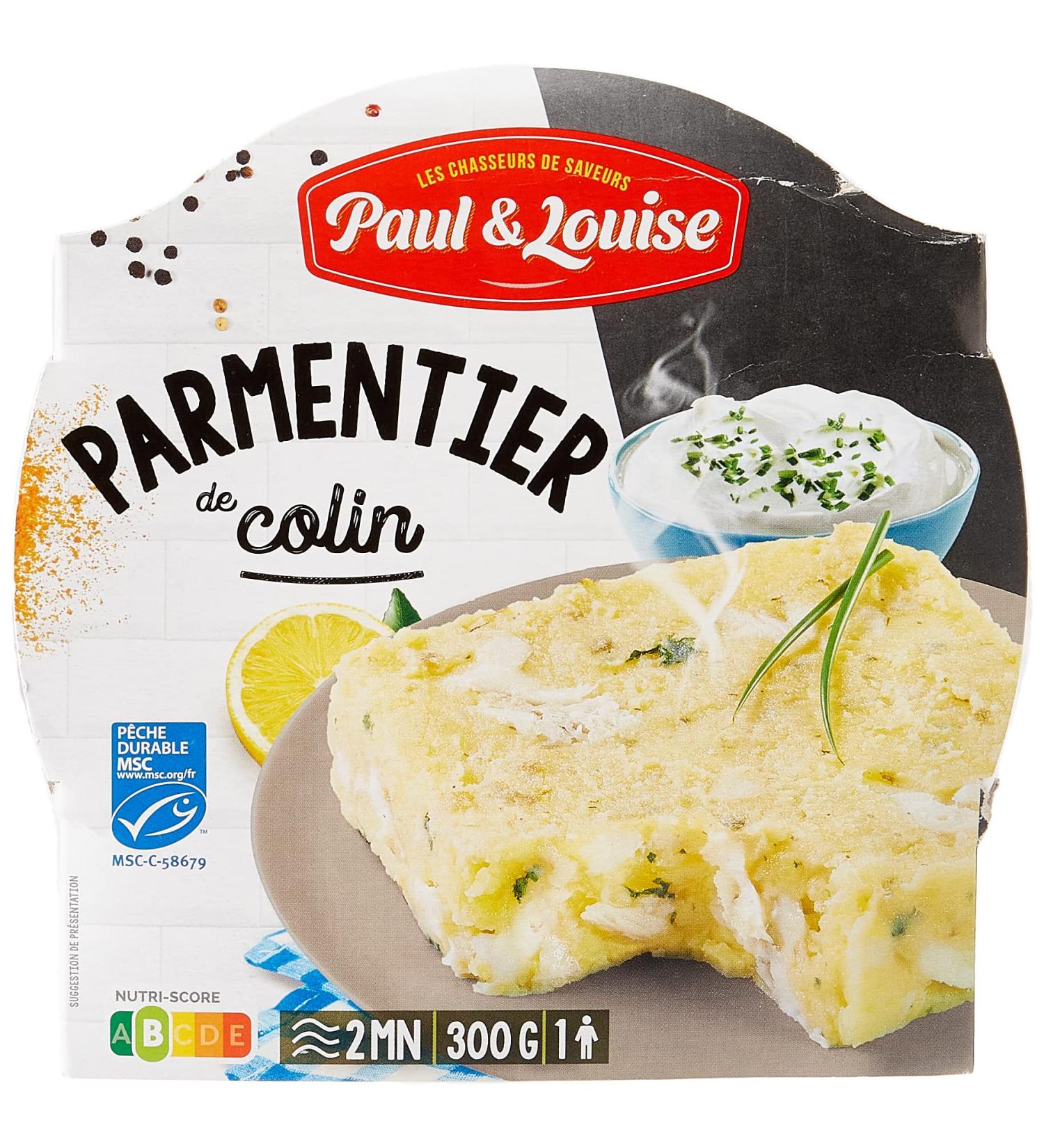 Paul & Louise Parmentier of hake cr me fraiche & herbs 300g - MSC certified fish Sustainable fishing - Ready in 2 min- Cook - Buy Online on GoSupps.com