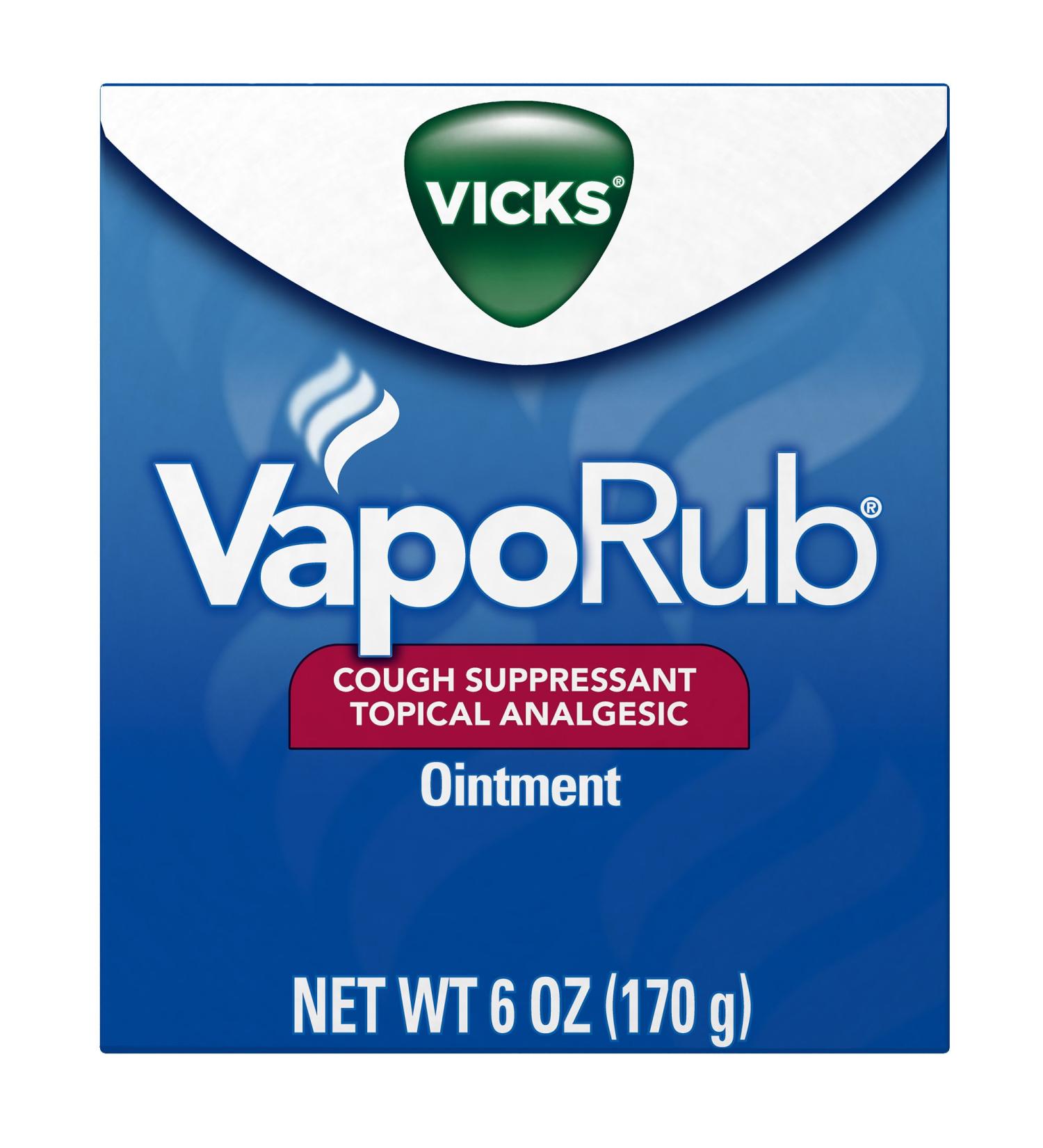 Vicks VapoRub 6 oz - Cough Suppressant & Topical Analgesic - Buy Online on GoSupps.com