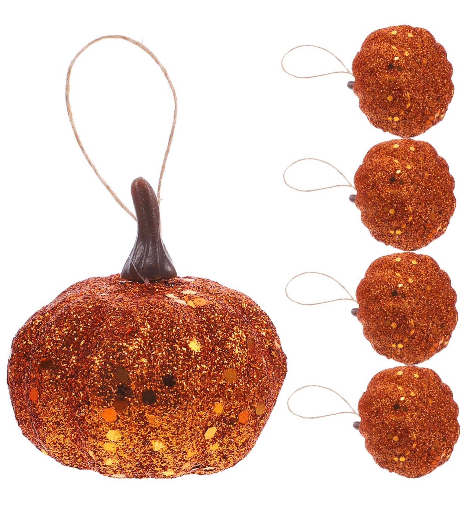 DECHOUS 10pcs Foam Pumpkin Fall Harvest Fake Pumpkins Mini Pumpkins Thanksgiving Party Supplies Faux Pumpkin Craft Decor Halloween Ornament Artificial Little Pumpkin Orange 5CM - Buy Online on GoSupps.com