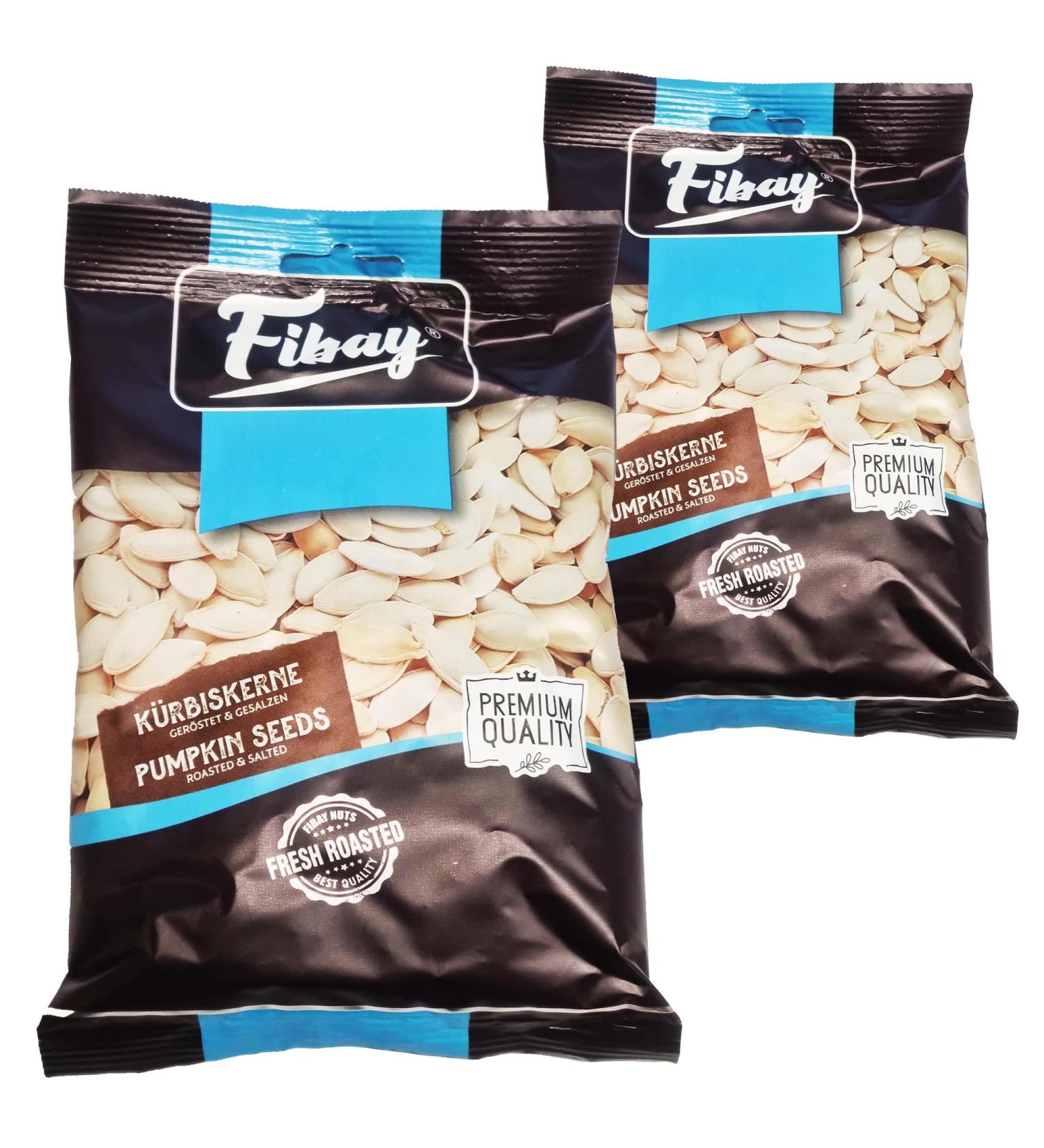 Fibay - pumpkin seeds roasted and salted | Premium quality (2x120g)
