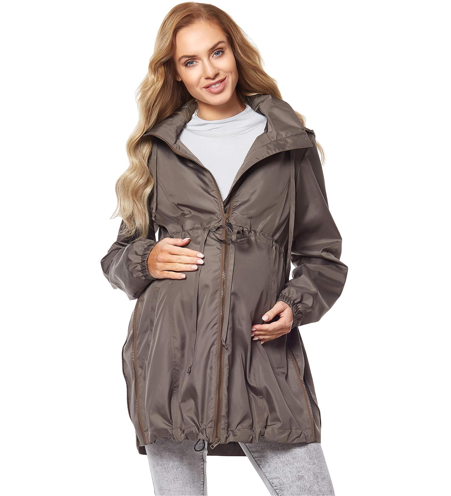 Be Mammy Women's Maternity Jacket BE20-213 | Size 12 Khaki | Stylish & Comfortable - Buy Online on GoSupps.com