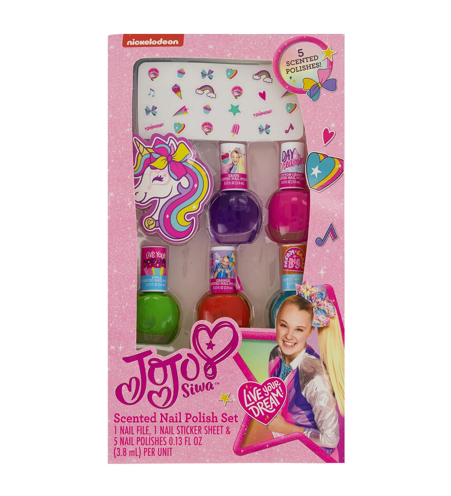 Taste Beauty JoJo Siwa DIY Nail-Design Kit with Scented Polish, Stickers, & File - Buy Online on GoSupps.com