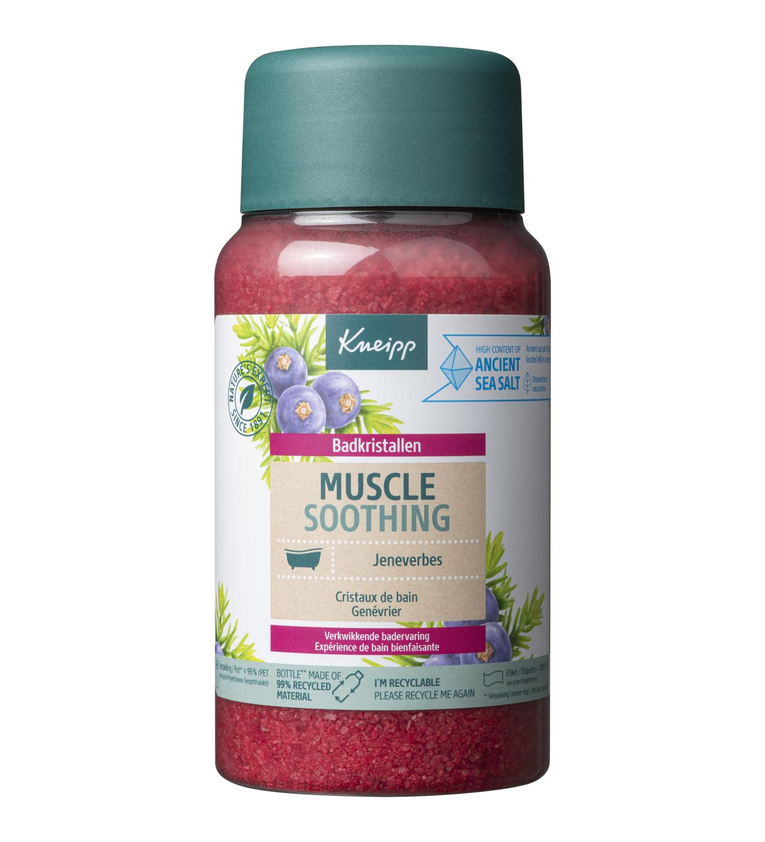Kneipp Muscle Soothing Bath Salts Juniper Crystals for Relaxation 600g | International Shipping Available - Buy Online on GoSupps.com