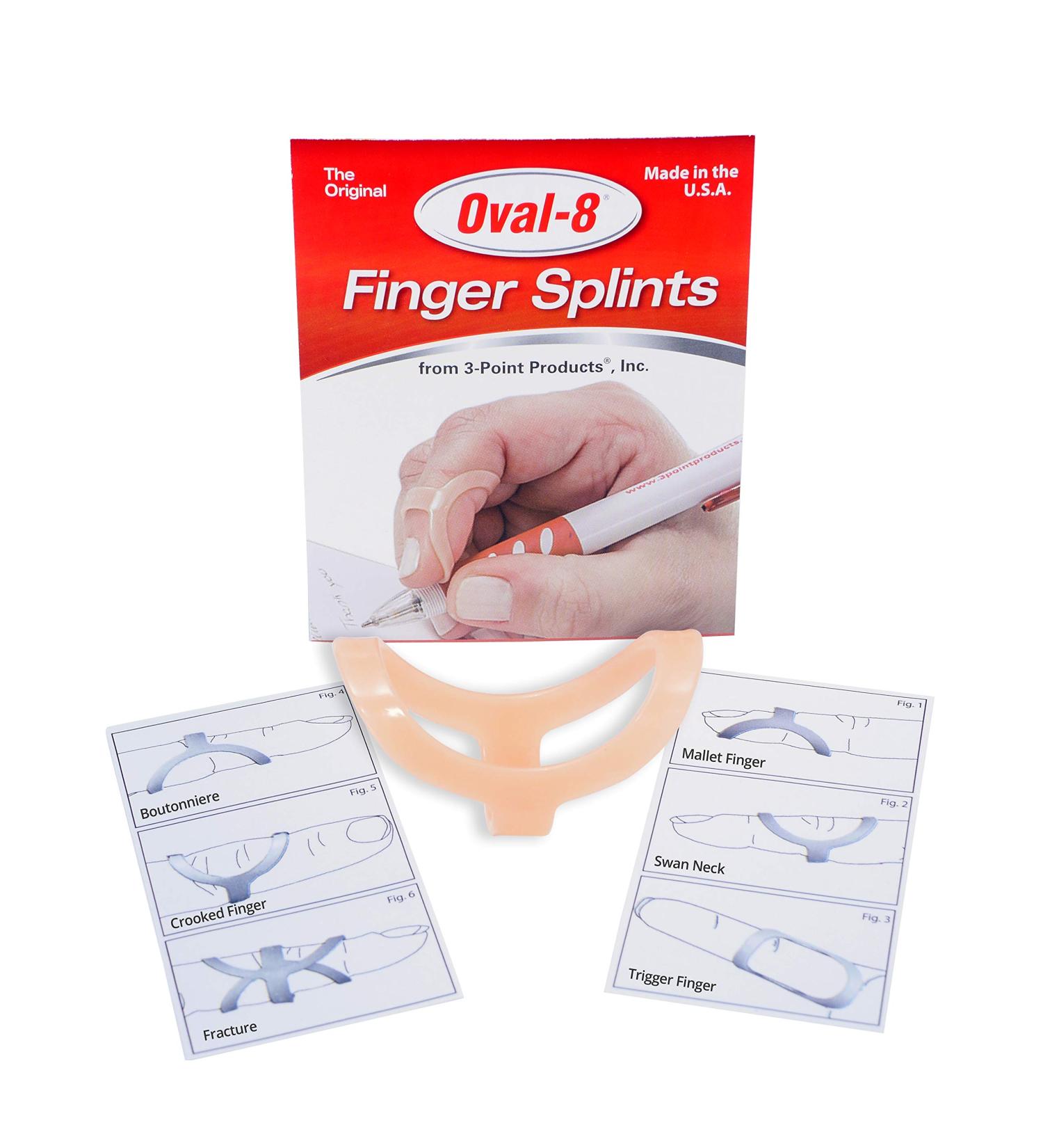 3-Point Products Oval-8 Finger Splint Size 9 - Pack of 1 - Buy Online on GoSupps.com