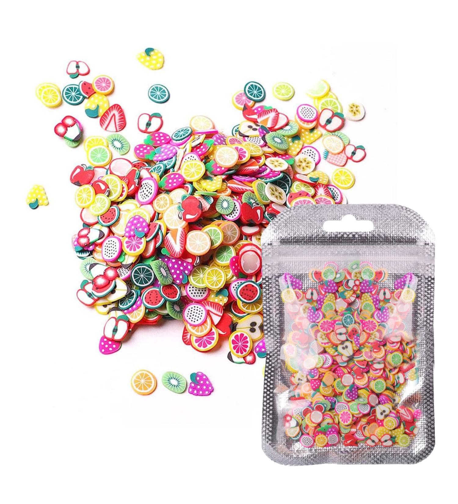 1000 Pcs Fruit Slices Cartoon Nail Art Slices Cute Nail Art Decorations for Home Phone Cases Glasses Greeting Cards Books Body Art - Buy Online on GoSupps.com