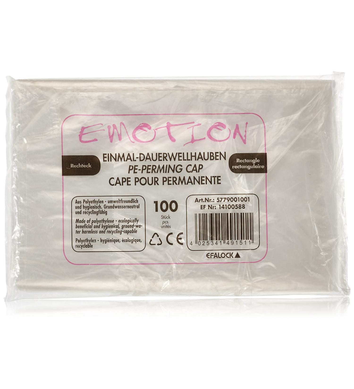 Efalock Professional disposable perm caps rectangle pack of 1 (1x 100 pieces)