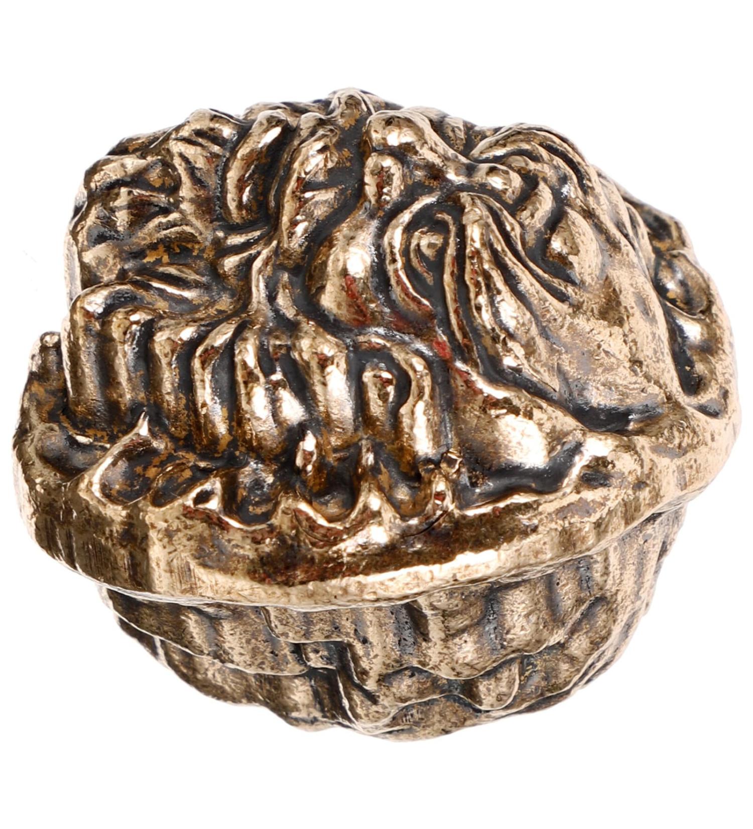 DEARMAMY Hand Exercise Walnut Ball - Vintage Brass & Copper Chinese Decor | Perfect for Fitness & Home Aesthetics - Buy Online on GoSupps.com