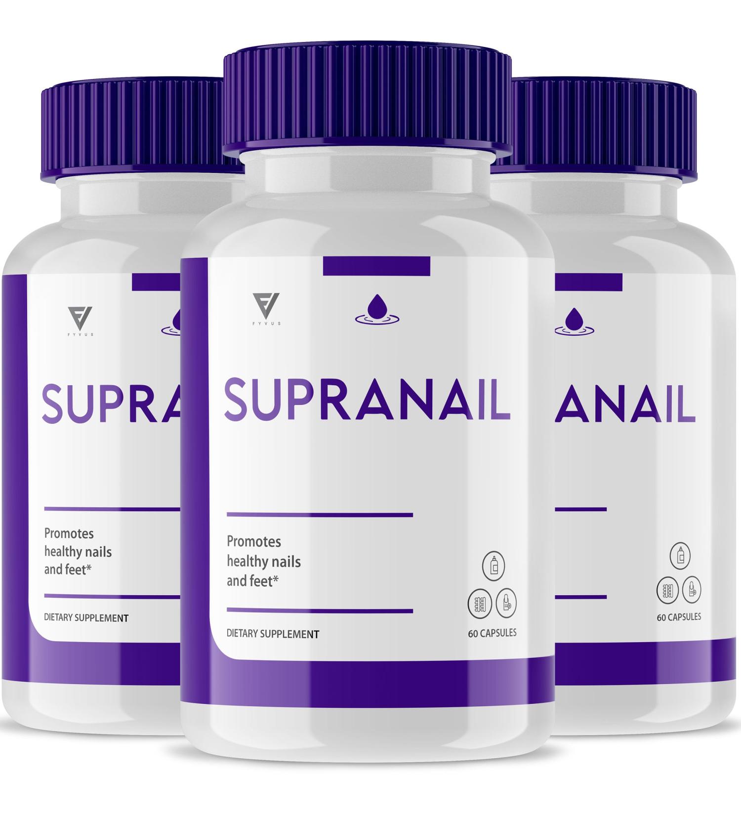 Buy SupraNail Probiotic Capsules (3 Pack) - Nail & Foot Fungus Support Supplement for Men & Women - 180 Capsules for Optimal Nail Health - Buy Online on GoSupps.com