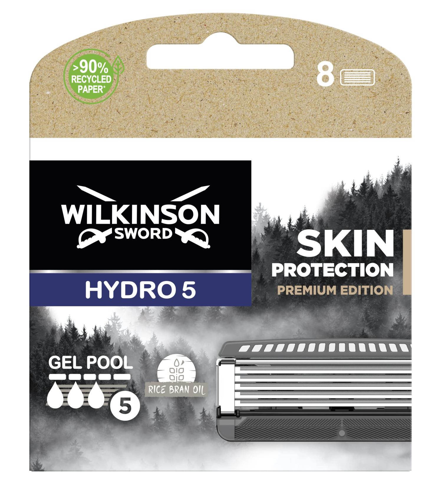 Wilkinson Sword Intuition Hydro 5 Skin Protection Blades for Men - Premium 8-Pack | International Shipping Available - Buy Online on GoSupps.com