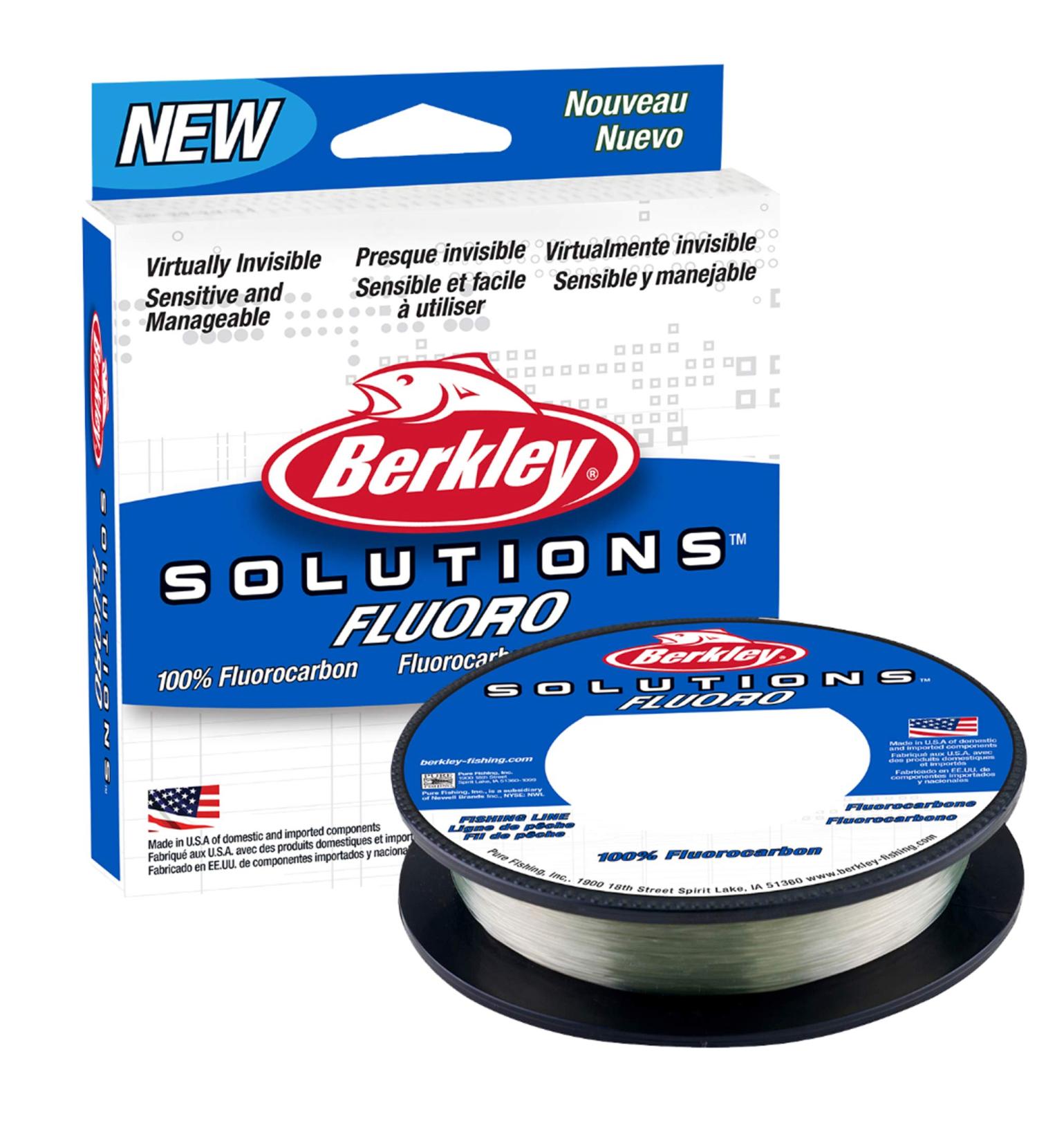 Berkley Solutions Fishing Line (Braid/Monofilament/Fluorocarbon) 200 Yards Fluorocarbon - Clear 15 Pounds