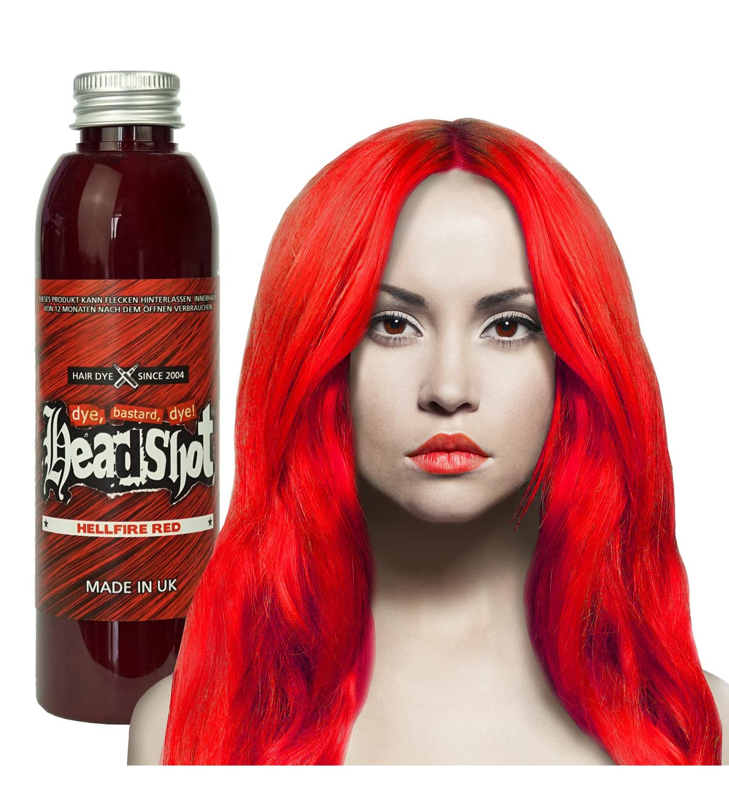 Shop Hellfire Red Semi-Permanent Hair Color - 150 ml | Vibrant Red Hair Dye for Stunning Headshots | International Shipping Available - Buy Online on GoSupps.com