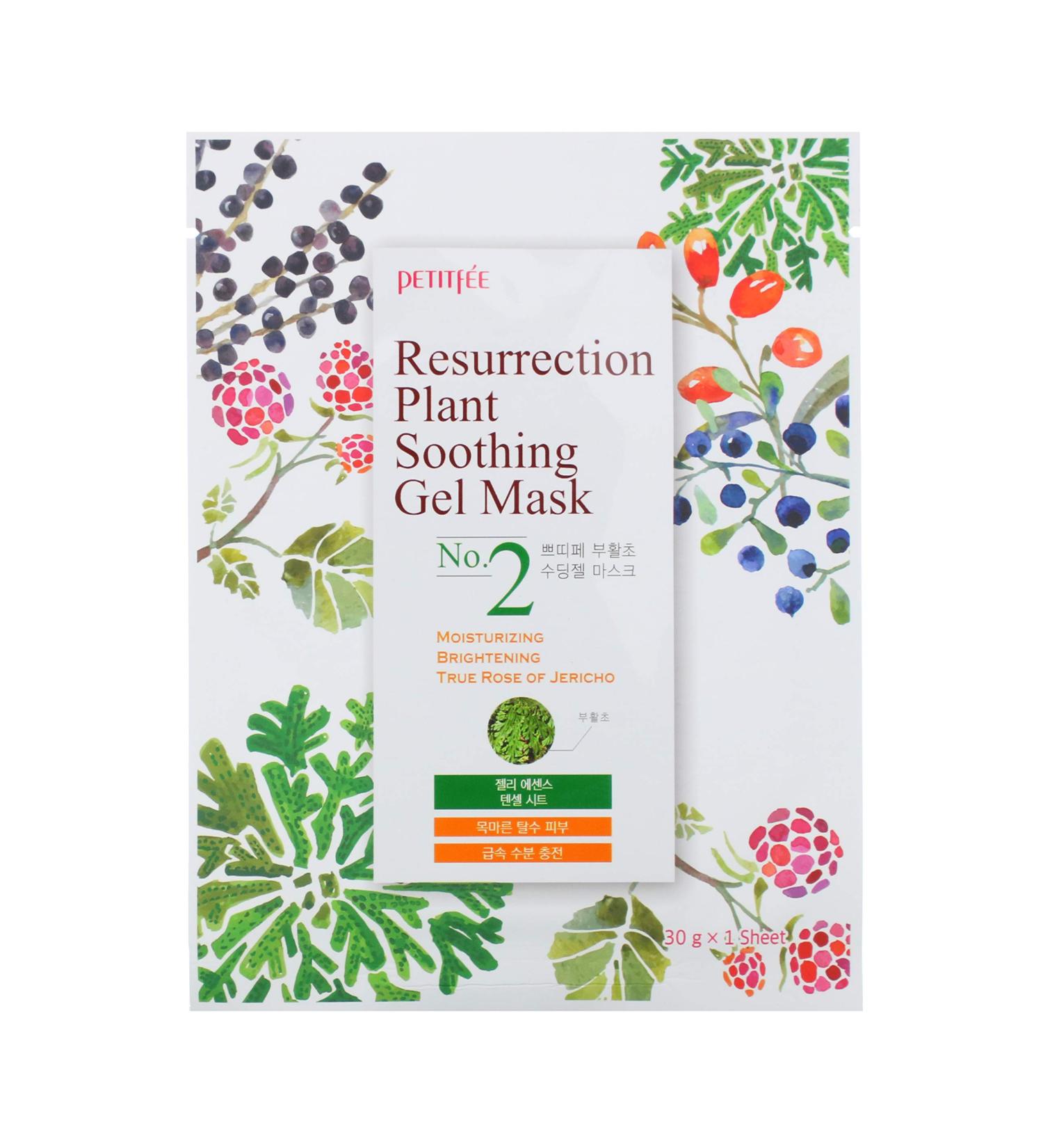 Buy Petitfee Resurrection Plant Soothing Gel Mask - 10 Sheets | Hydrating Beauty Treatment - Buy Online on GoSupps.com
