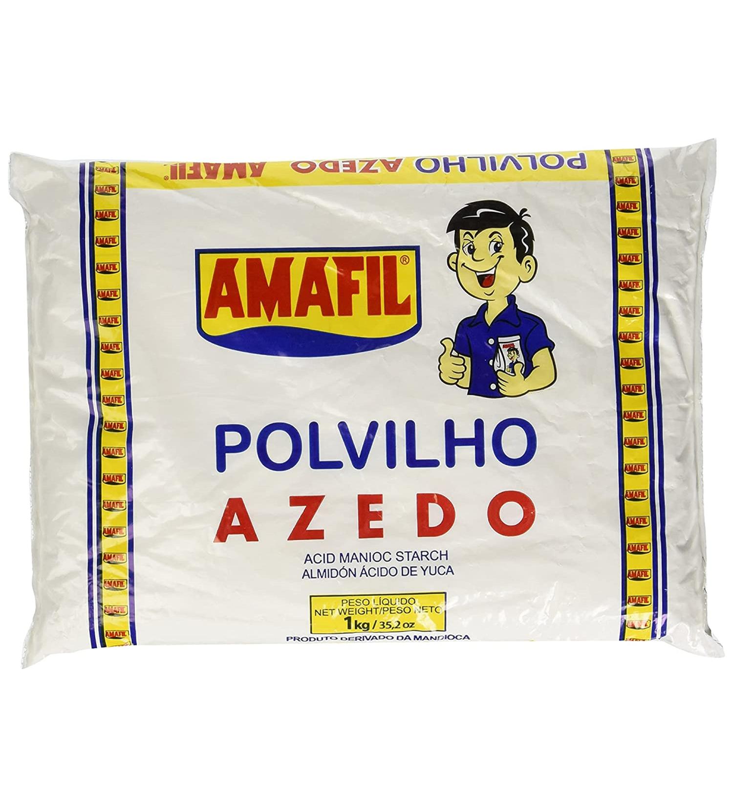 Sour Manioc Starch Amafil - 35.2 oz | Polvilho Azedo Amafil - 1 kg - Buy Online on GoSupps.com