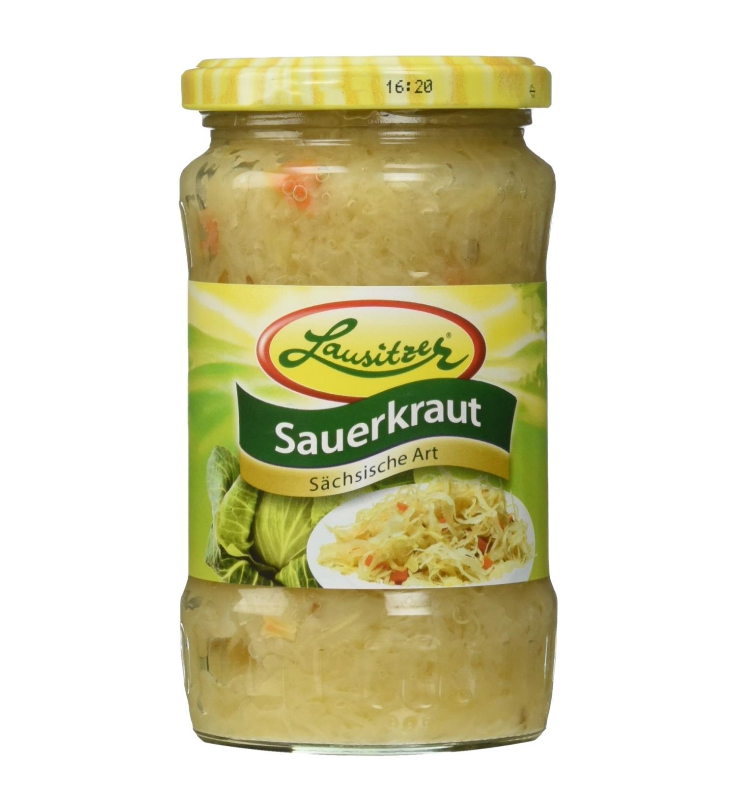 Lusatian Sauerkraut Saxon Style - 350g | Authentic German Fermented Cabbage | Buy Internationally - Buy Online on GoSupps.com