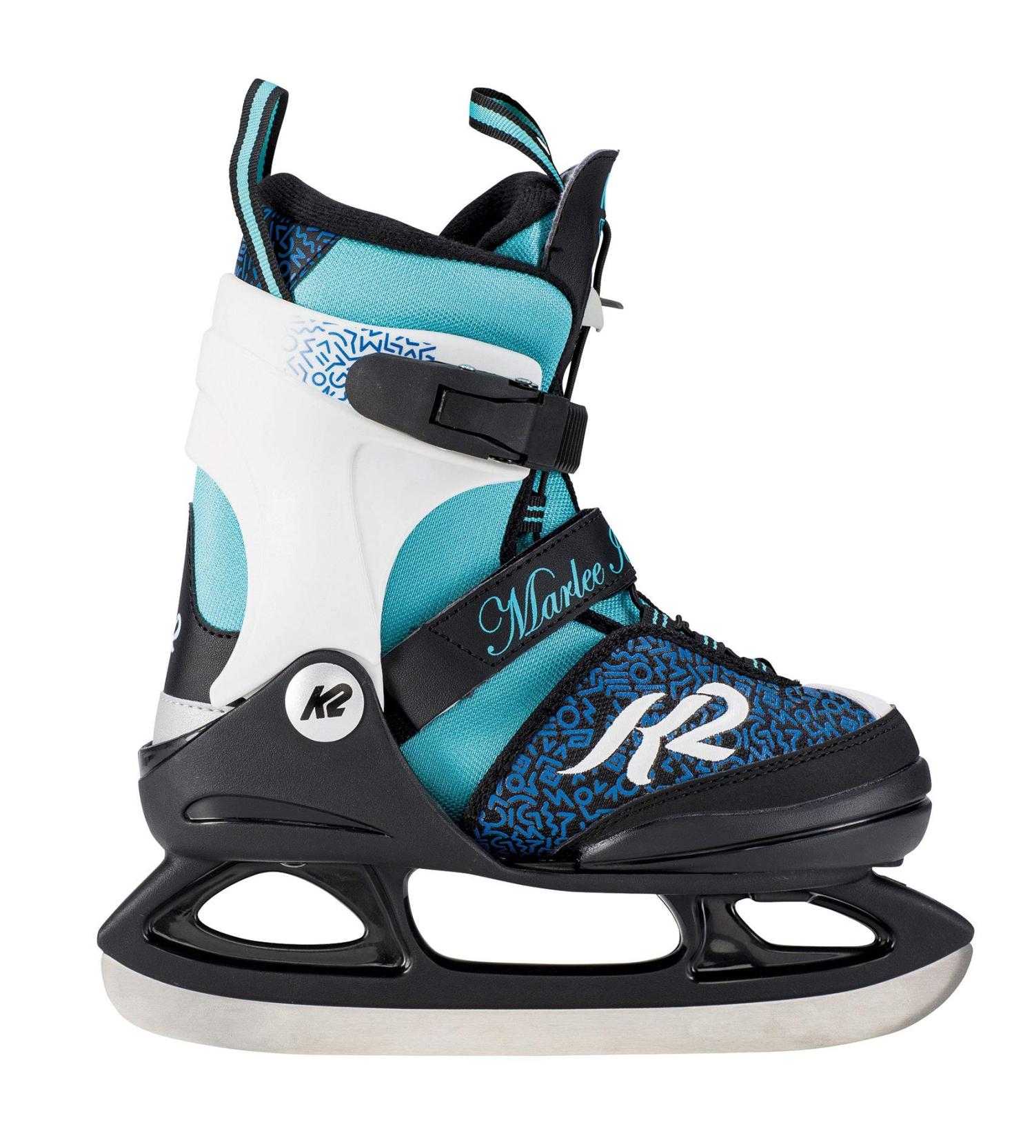 K2 Skate Girl's Marlee Ice Skate Size 8-12 Blue Black - Comfortable and Durable - Buy Online on GoSupps.com