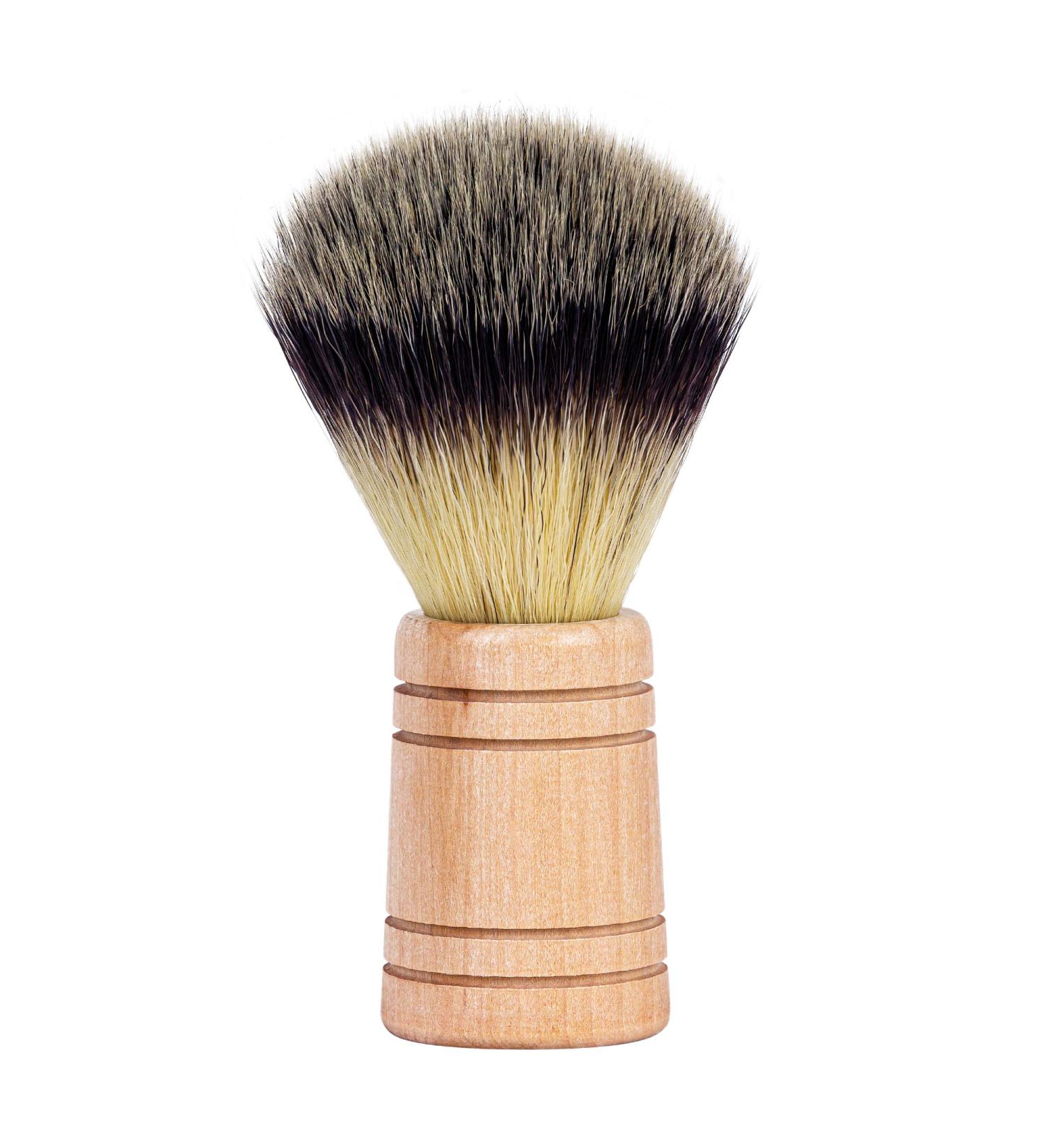 CROLL & DENECKE Vegan Shaving Brush - Eco-Friendly Wooden Handle 48g | Premium Grooming Tool for Men & Women - Buy Online on GoSupps.com