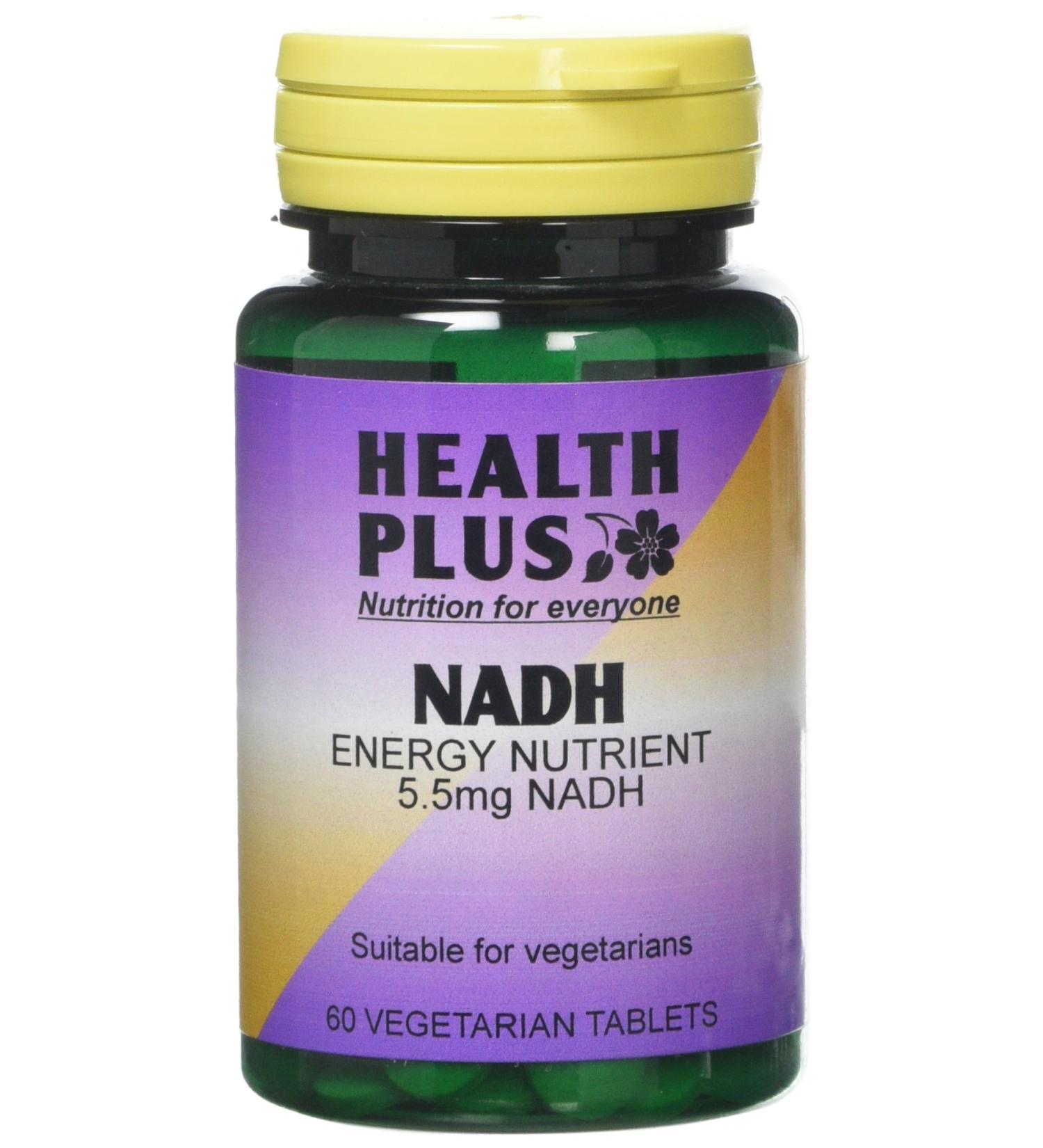 Health Plus NADH 5.5mg Energy Supplement - 60 Tablets | Boost Energy Levels Naturally - Buy Online on GoSupps.com